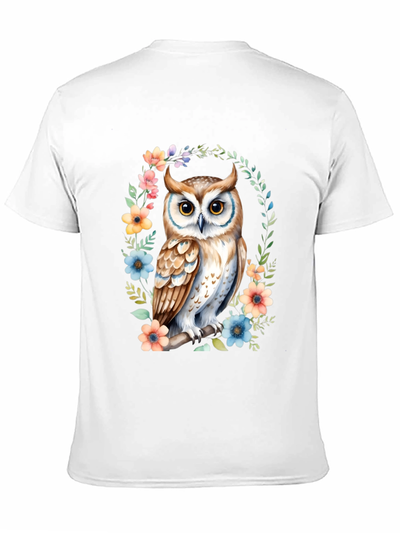 Owl Floral Graphic Tee