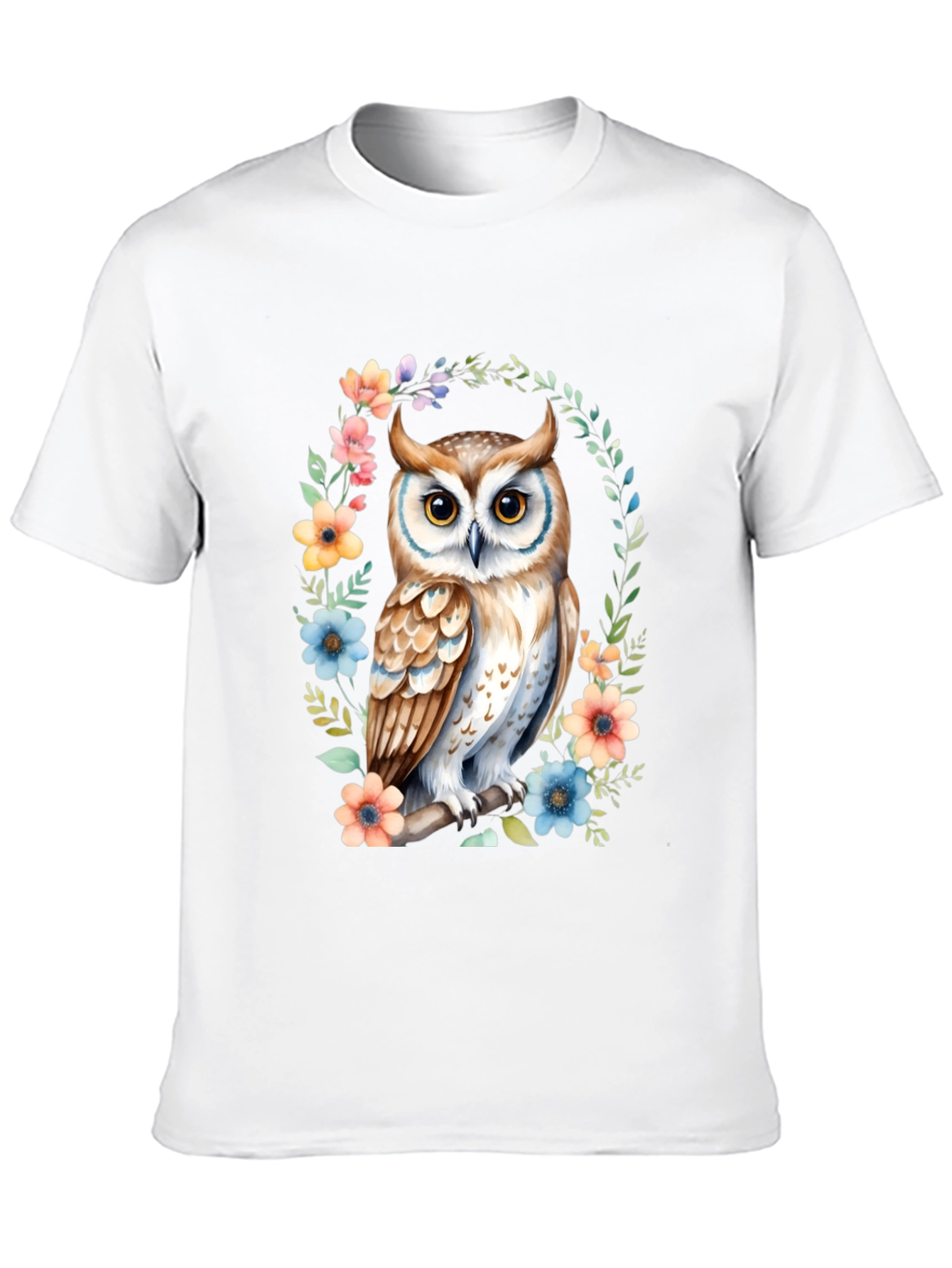 Owl Floral Graphic Tee