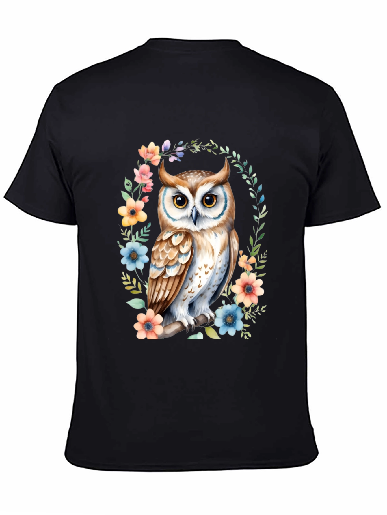 Owl Floral Graphic Tee