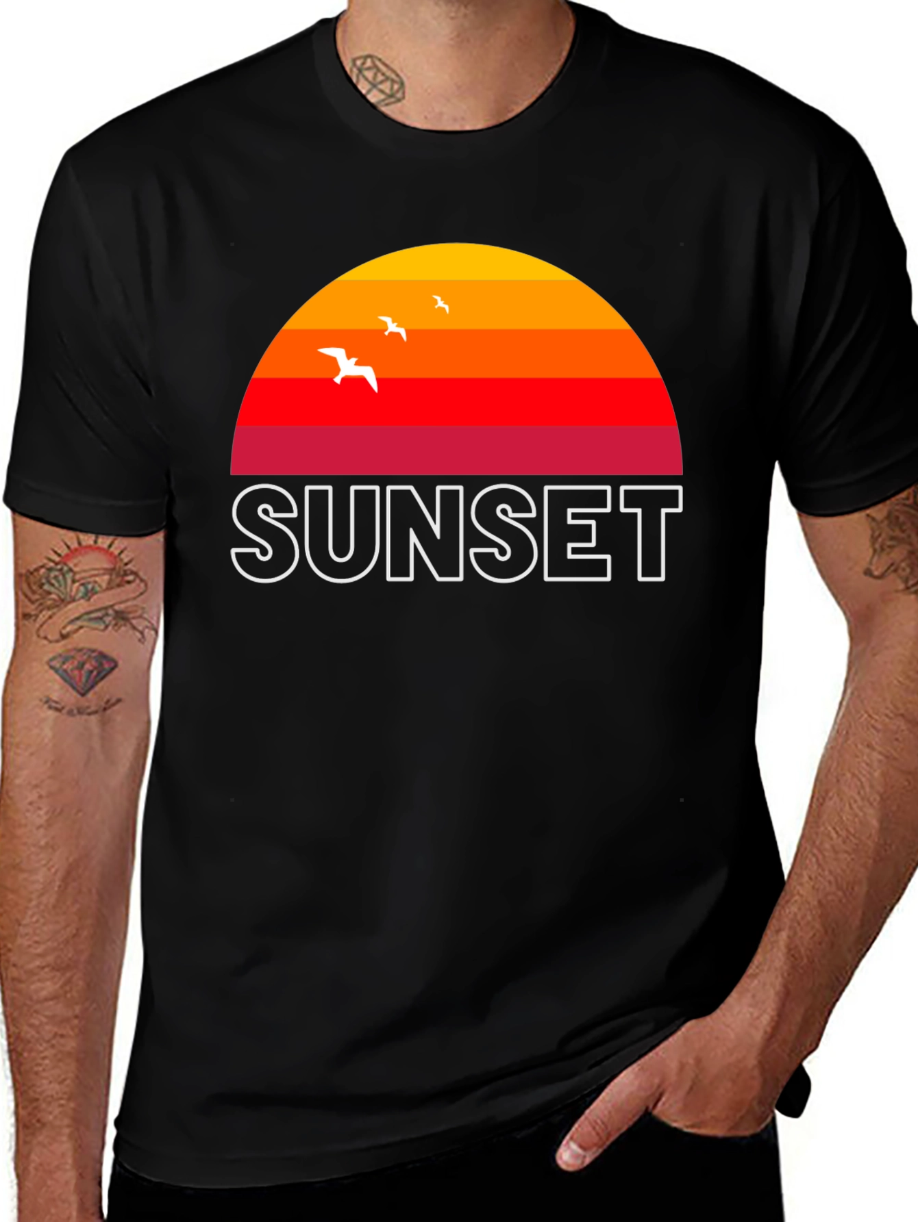 Sunset Graphic T-Shirt - Retro Style Tee