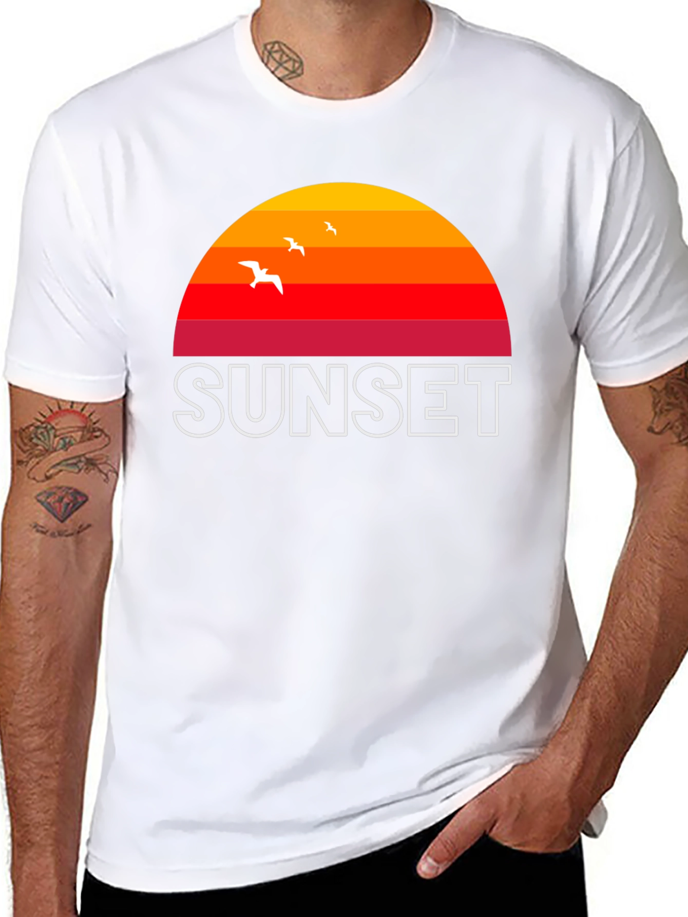 Sunset Graphic T-Shirt - Retro Style Tee