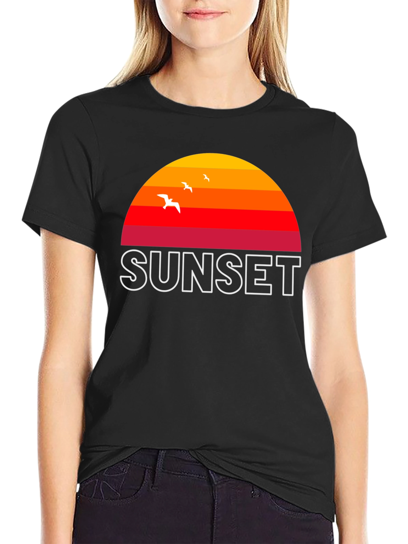 Sunset Graphic T-Shirt - Retro Style Tee