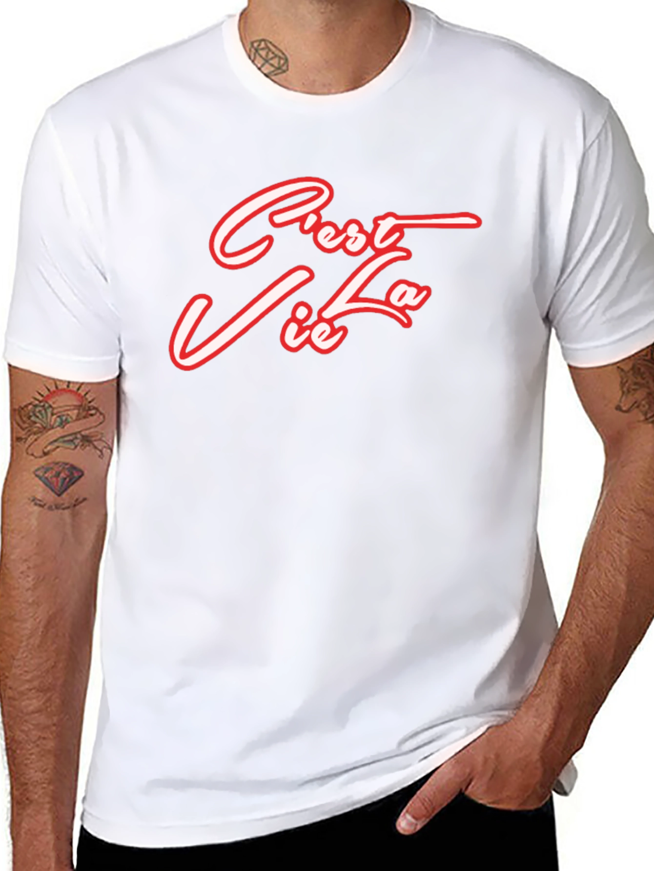 Cest La Vie Graphic Tee - Black