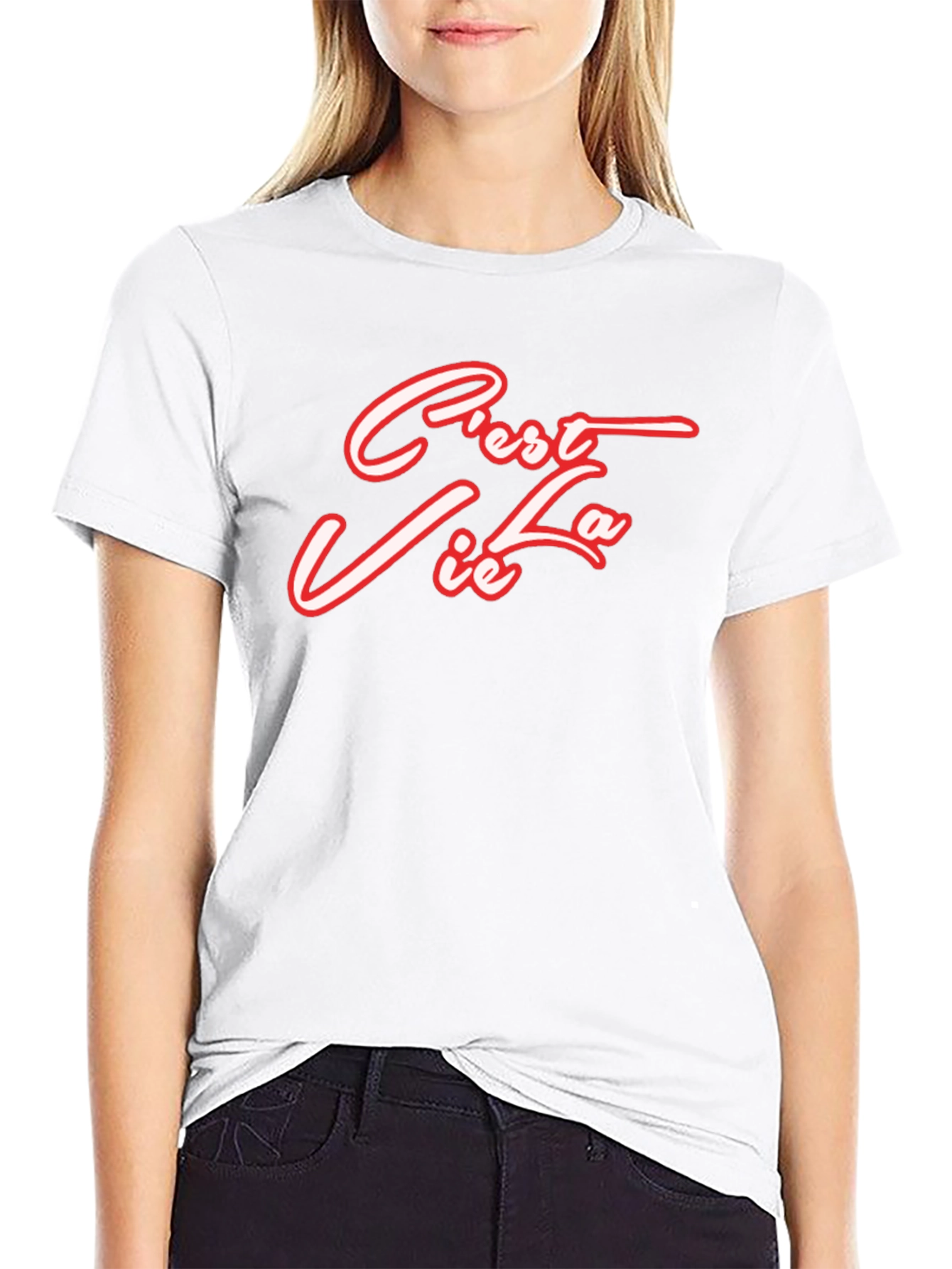 Cest La Vie Graphic Tee - Black