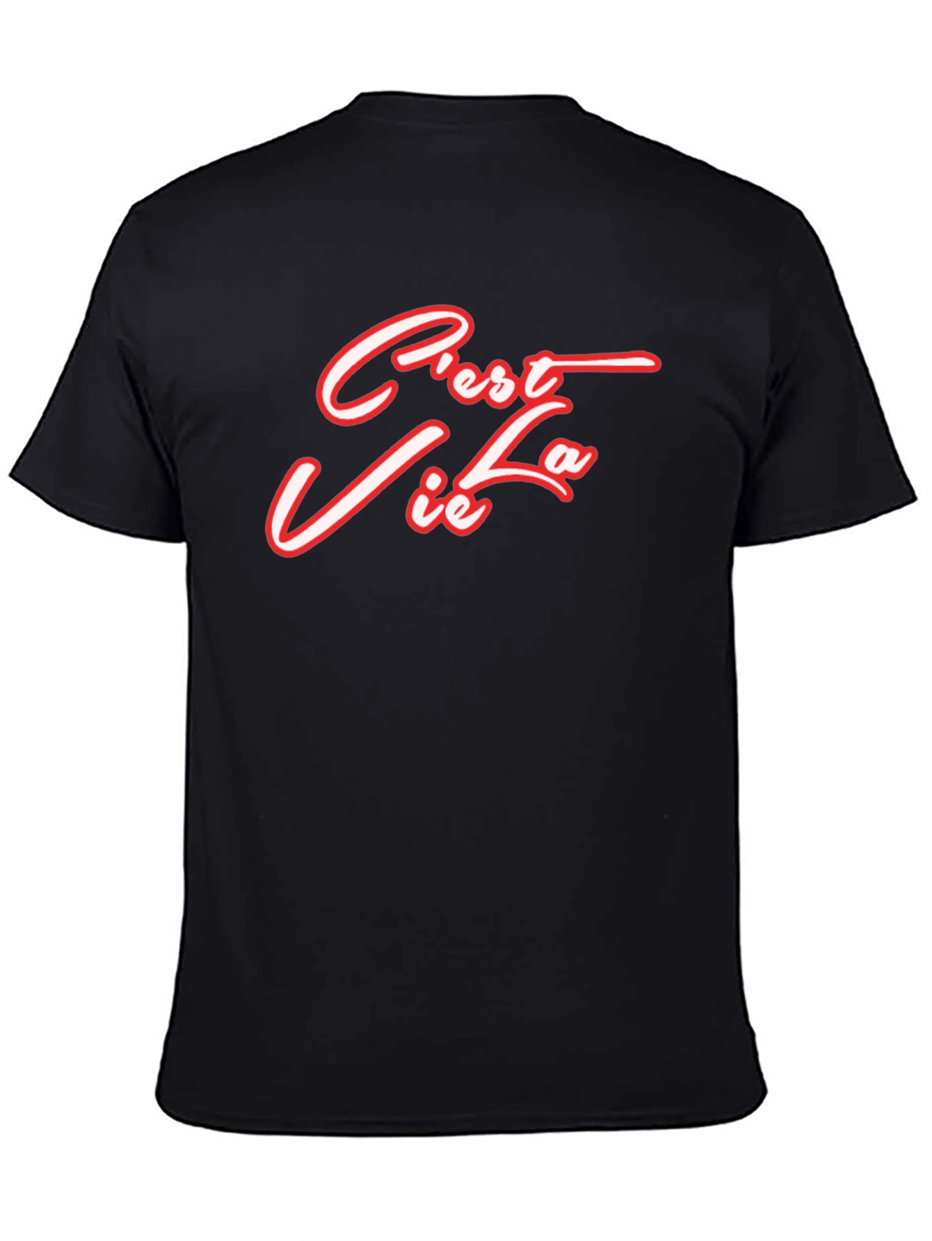 Cest La Vie Graphic Tee - Black