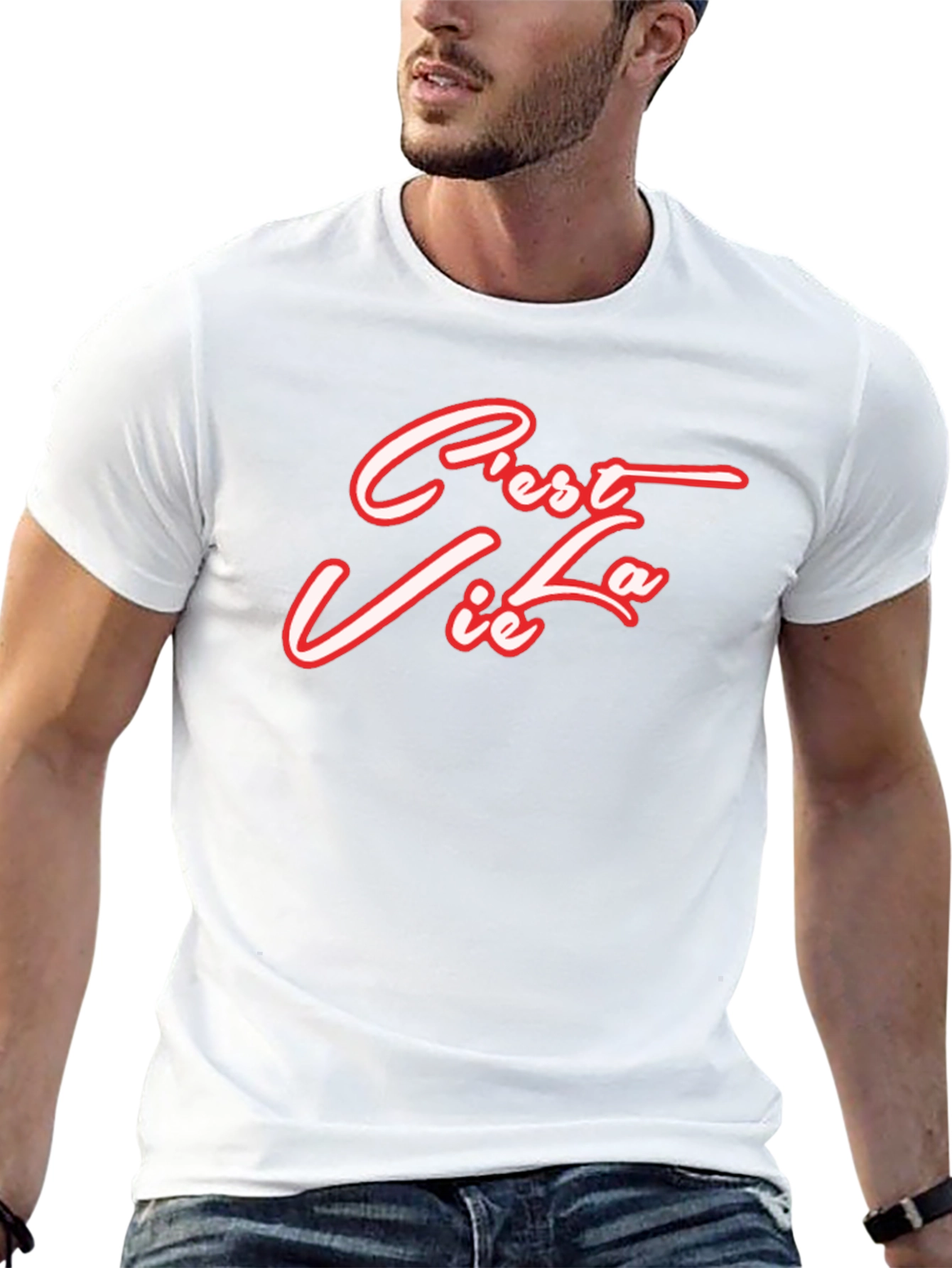 Cest La Vie Graphic Tee - Black
