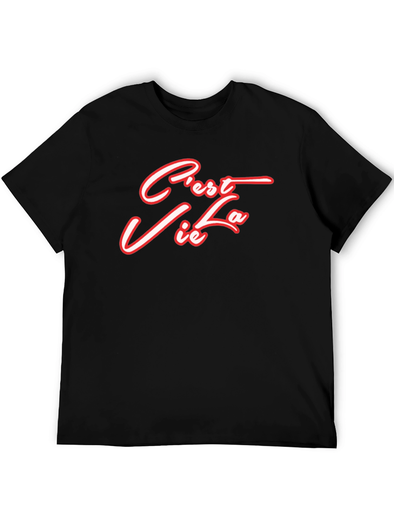 Cest La Vie Graphic Tee - Black