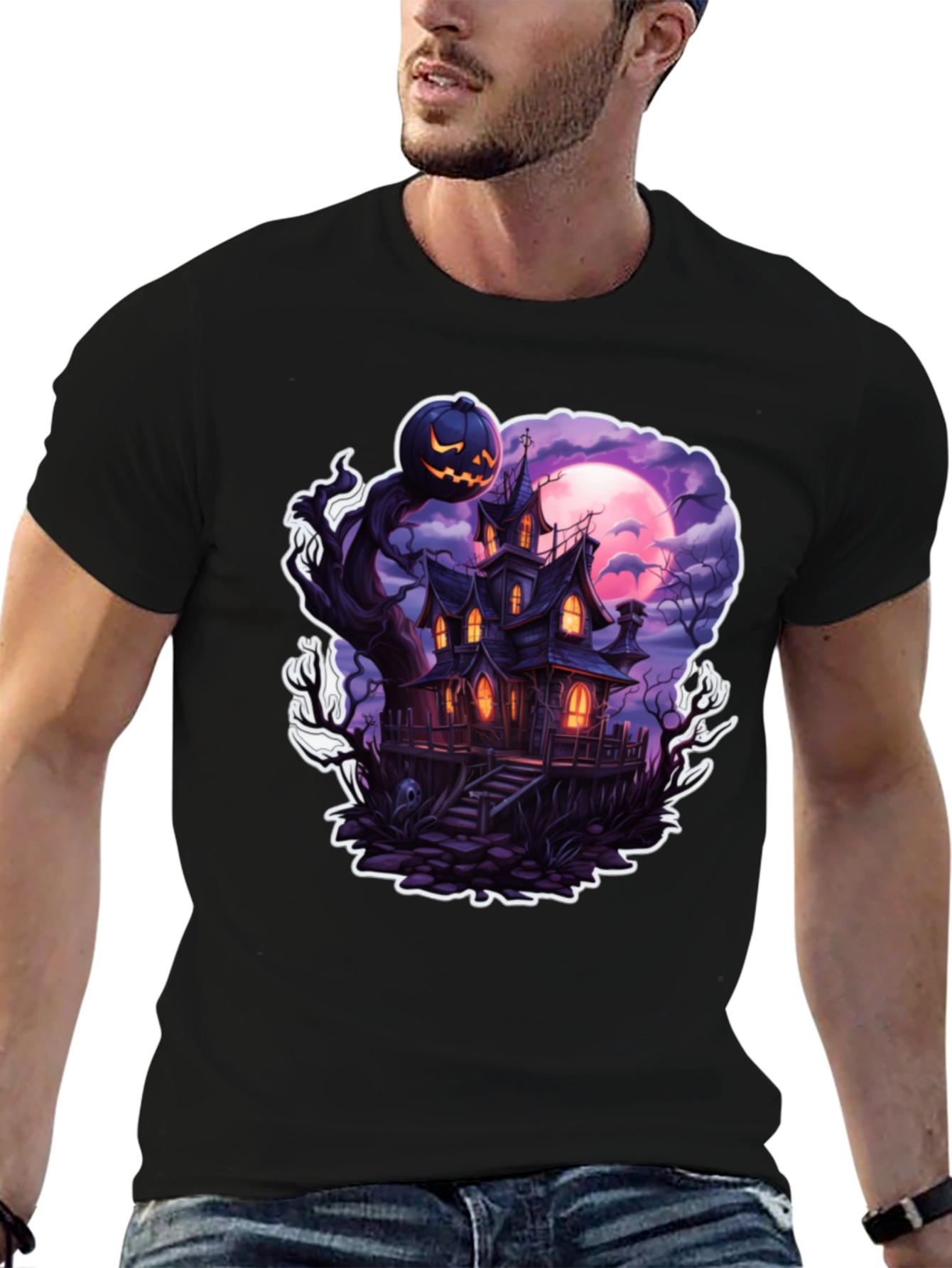 Haunted House Halloween T-Shirt