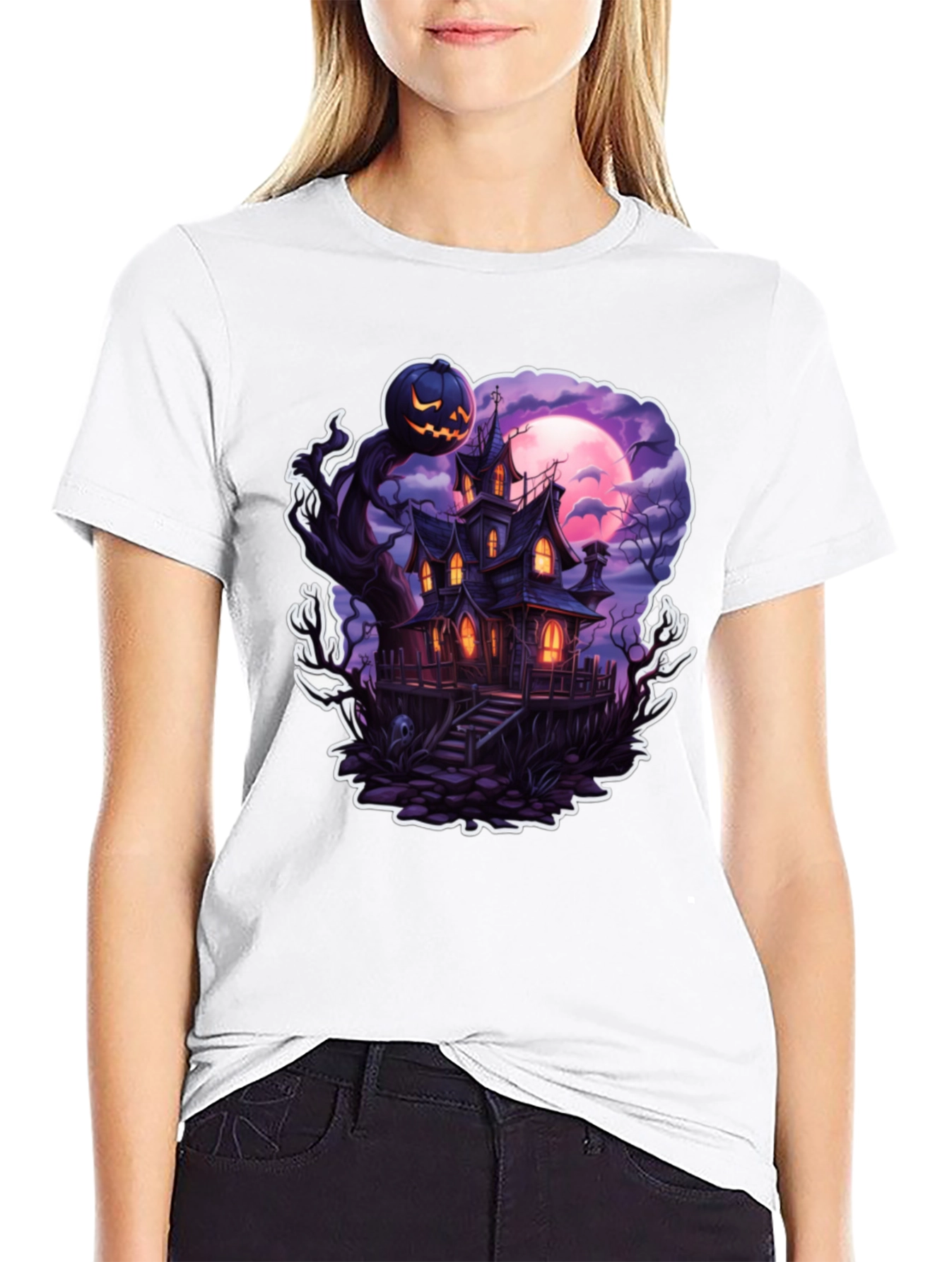 Haunted House Halloween T-Shirt