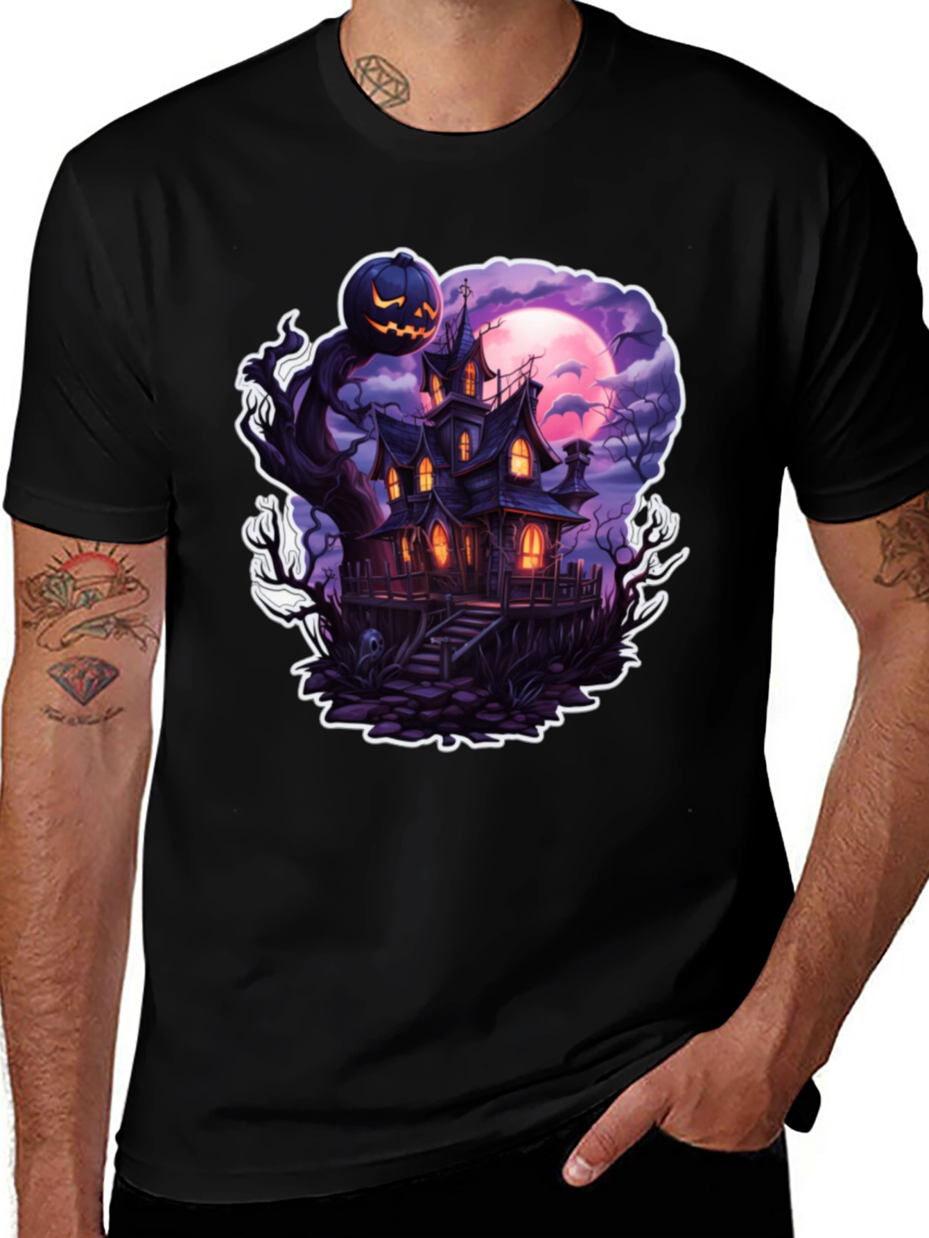 Haunted House Halloween T-Shirt