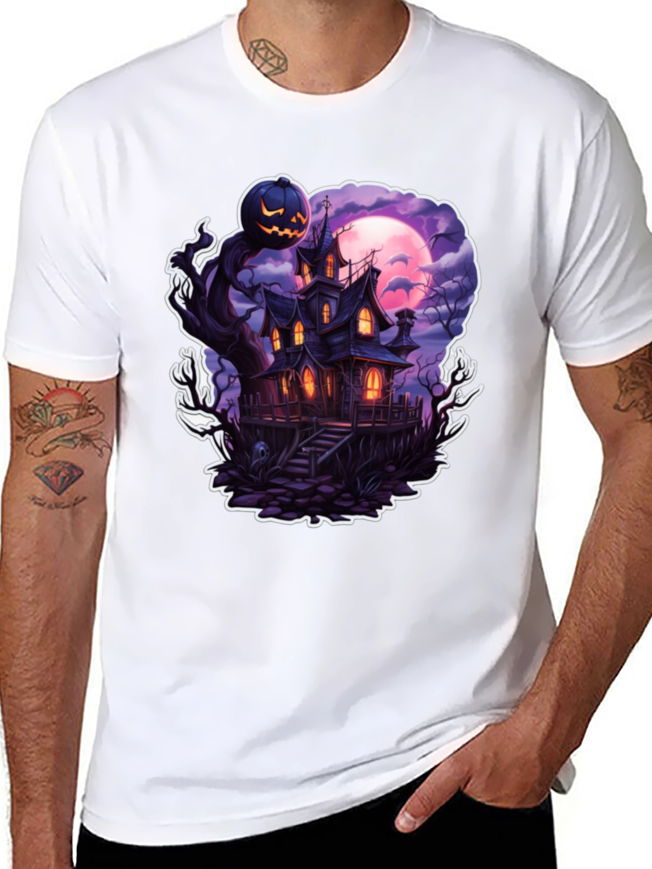 Haunted House Halloween T-Shirt