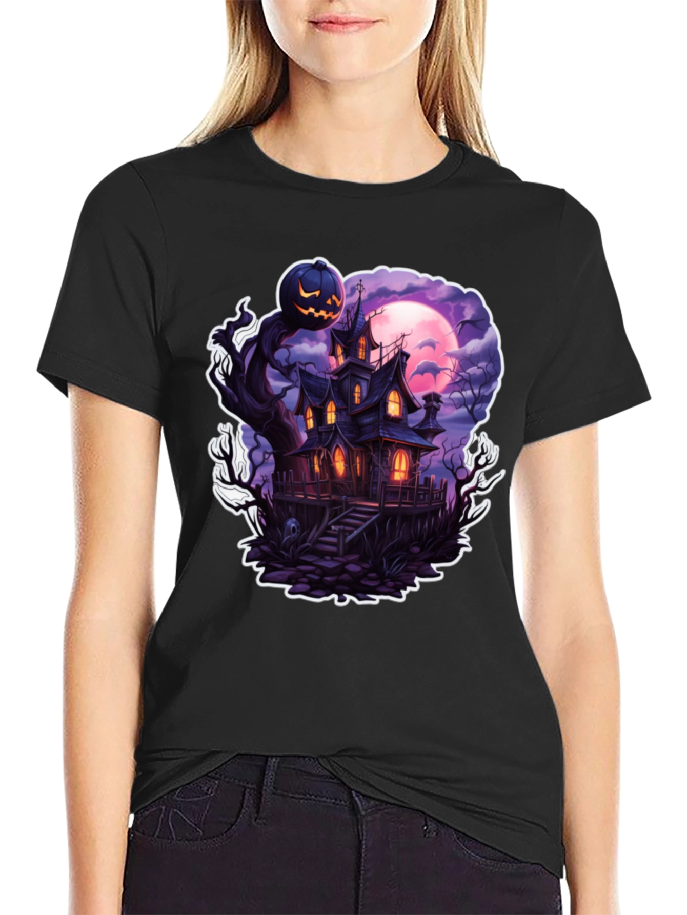 Haunted House Halloween T-Shirt