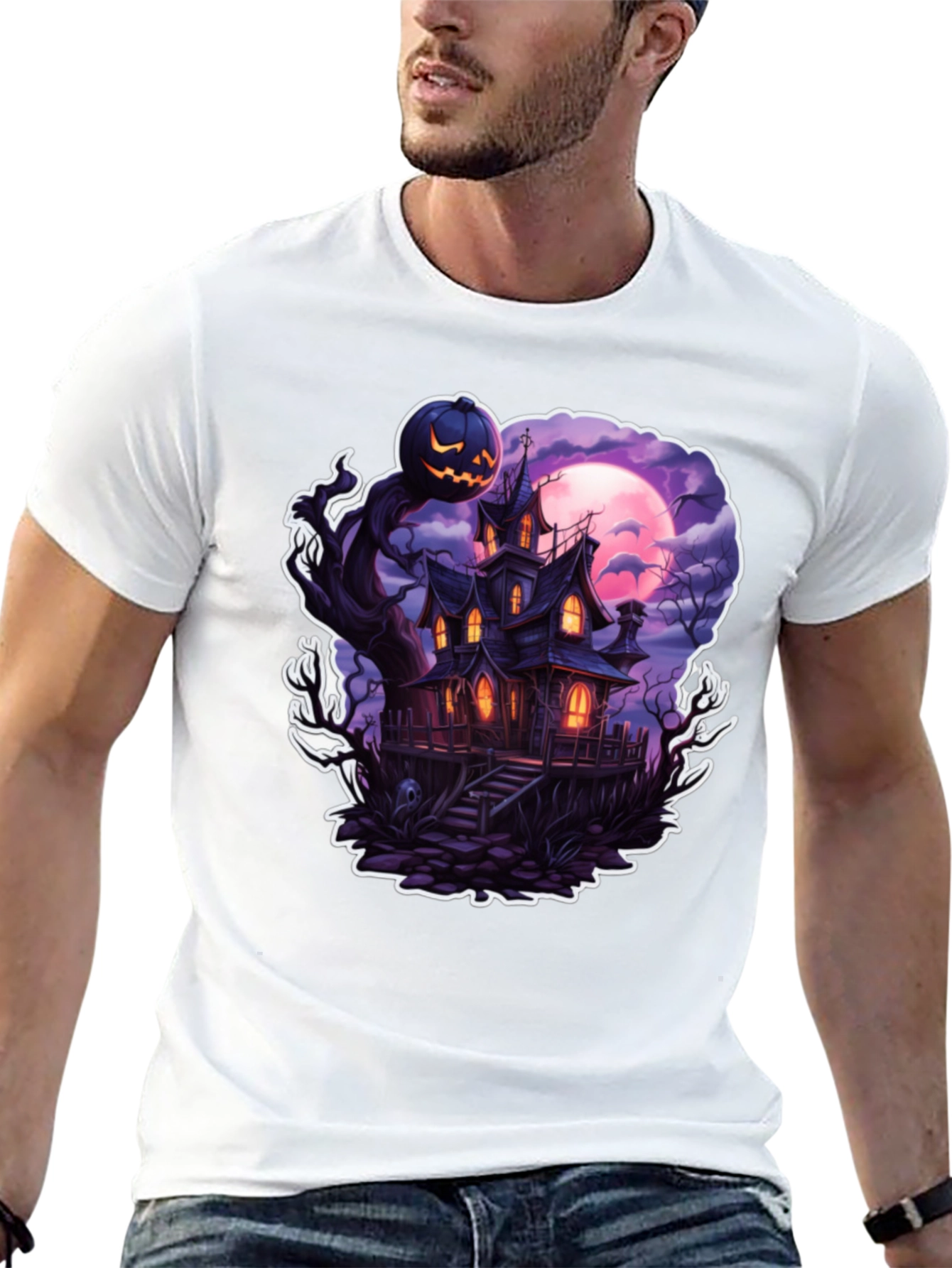 Haunted House Halloween T-Shirt