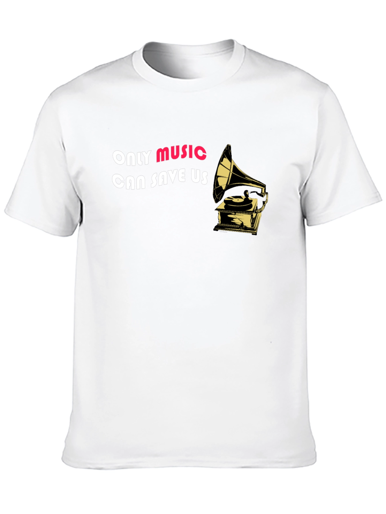 Music Saves Black Graphic Tee