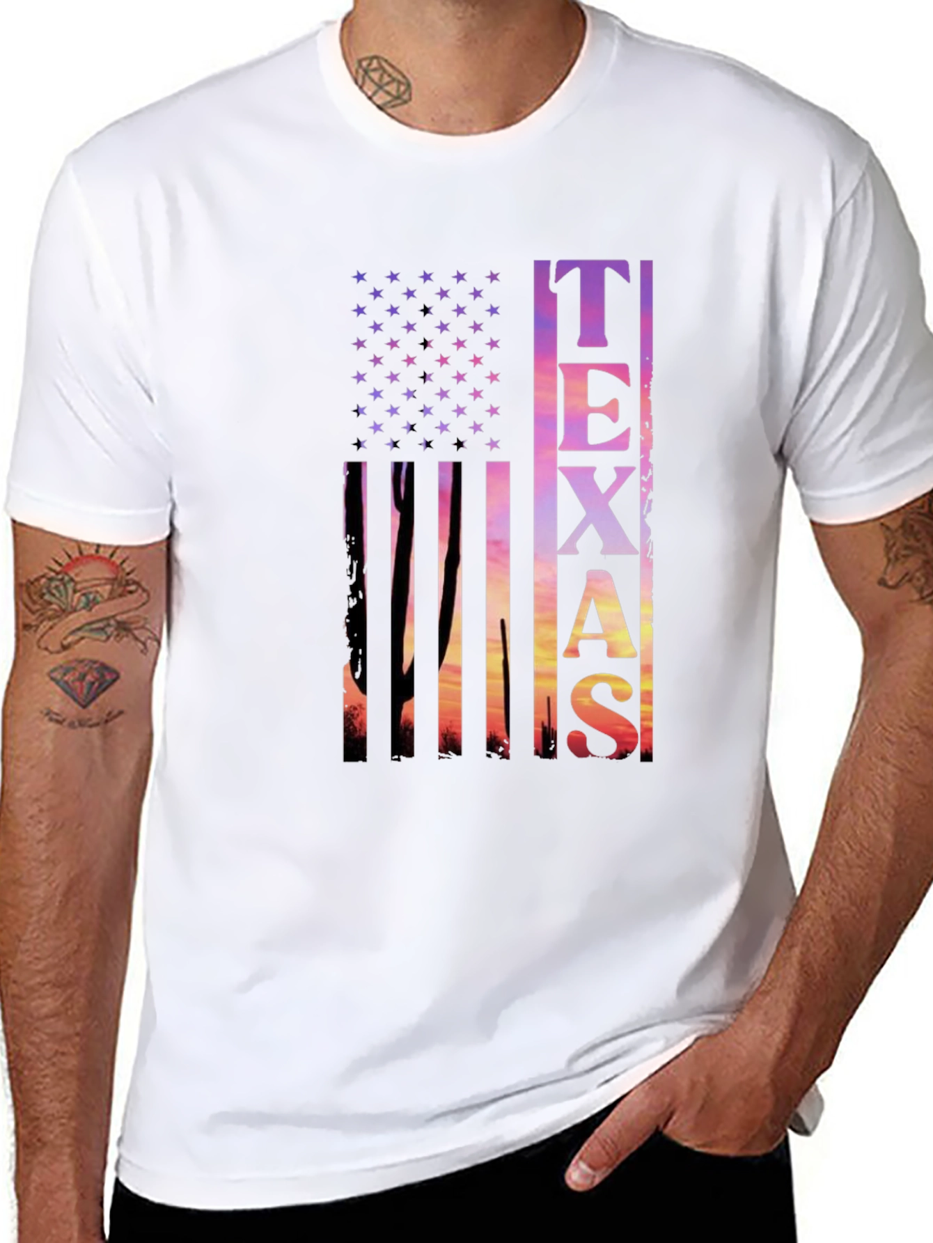 Texas Flag Graphic T-Shirt - Mens