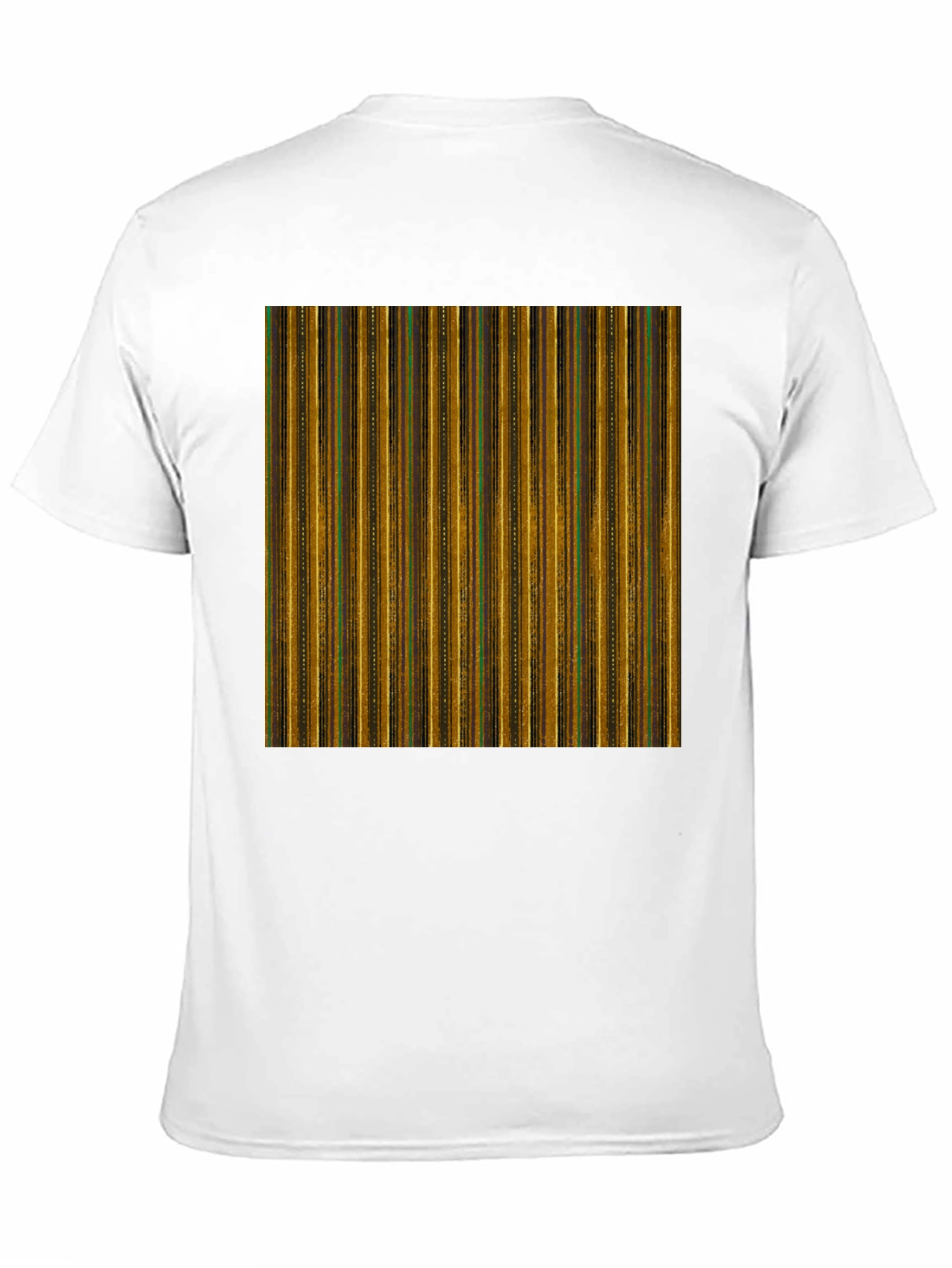 Retro Stripe Pattern T-Shirt - Unique Design