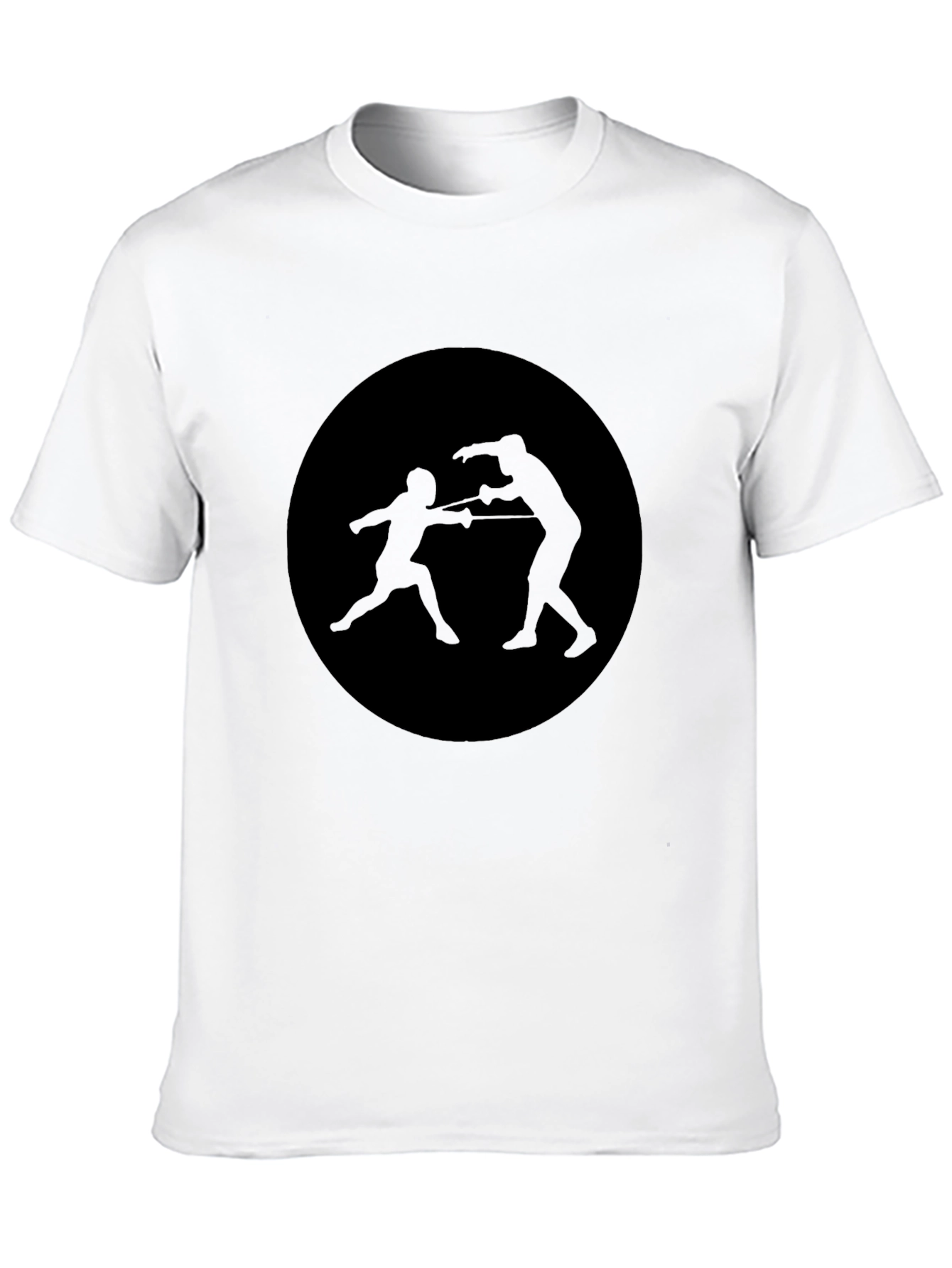 Fencing Silhouette T-Shirt - Black