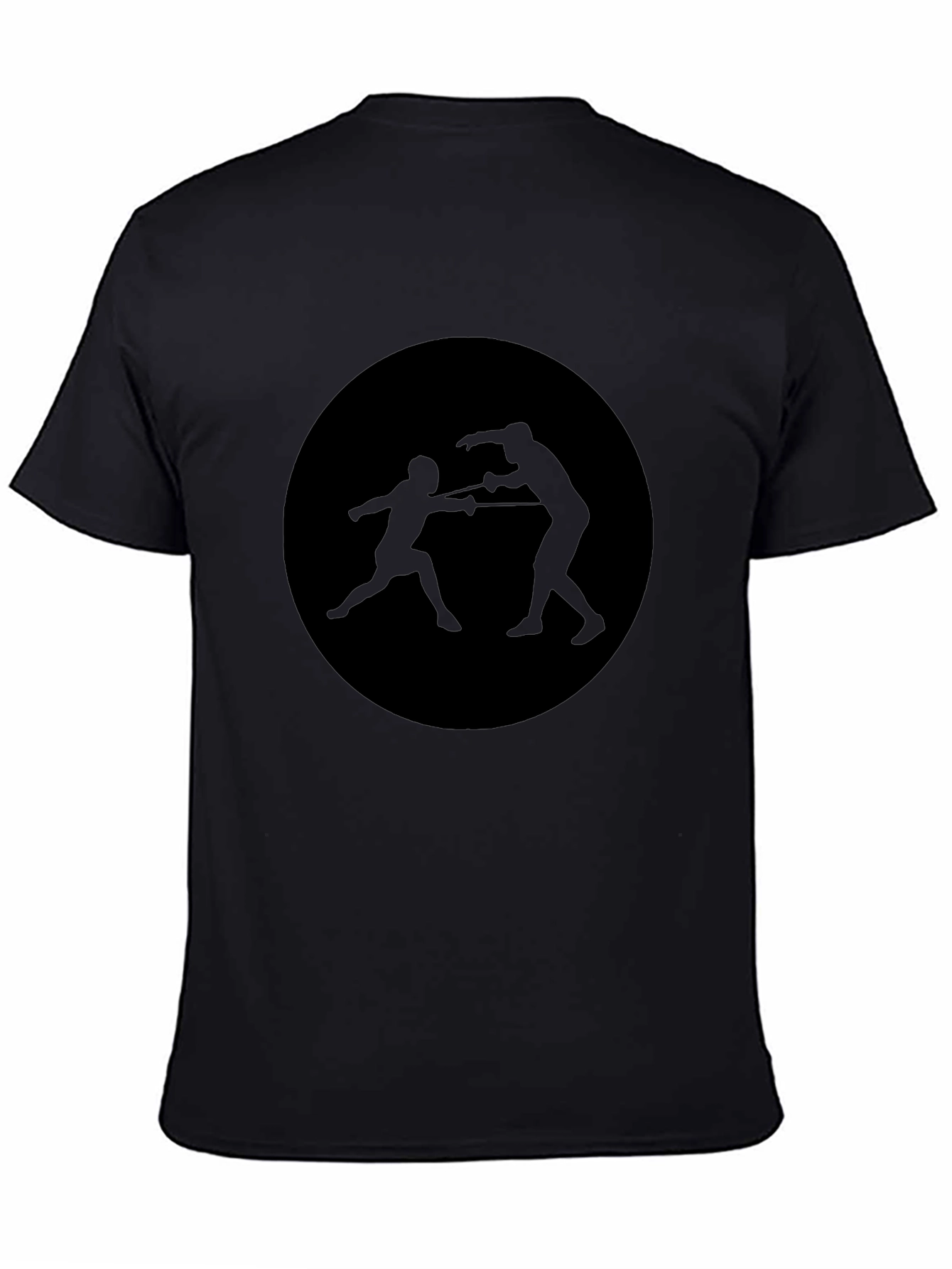 Fencing Silhouette T-Shirt - Black