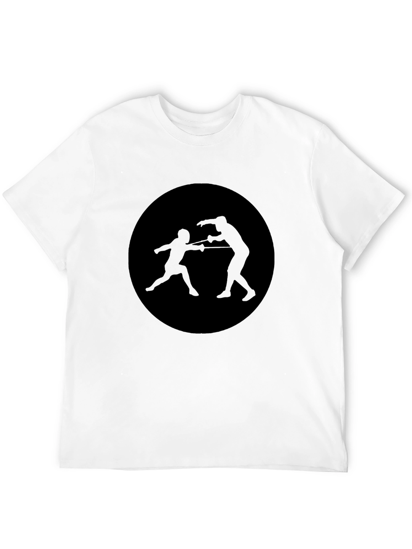 Fencing Silhouette T-Shirt - Black