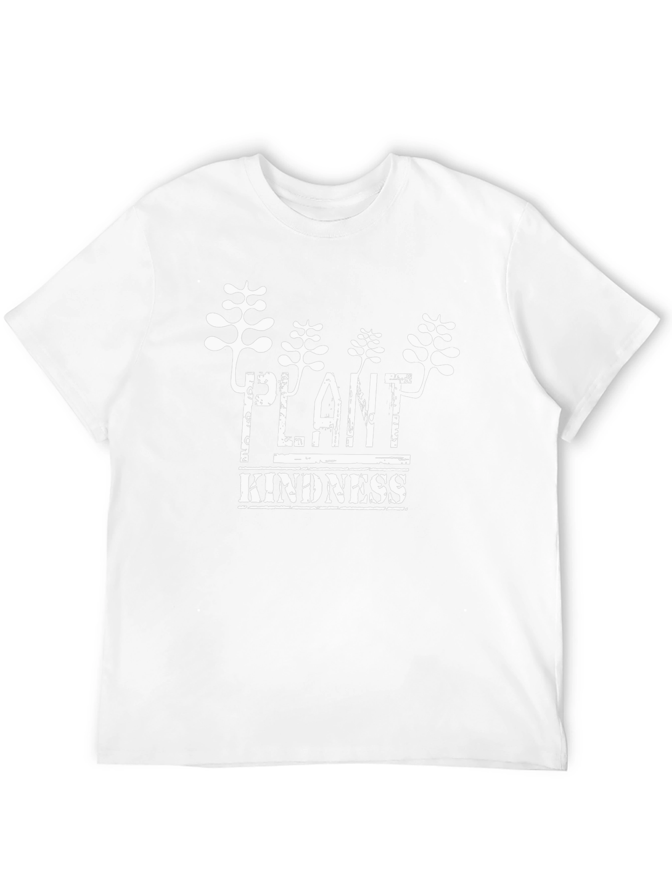 Plant Kindness Graphic T-Shirt - Black Cotton Tee