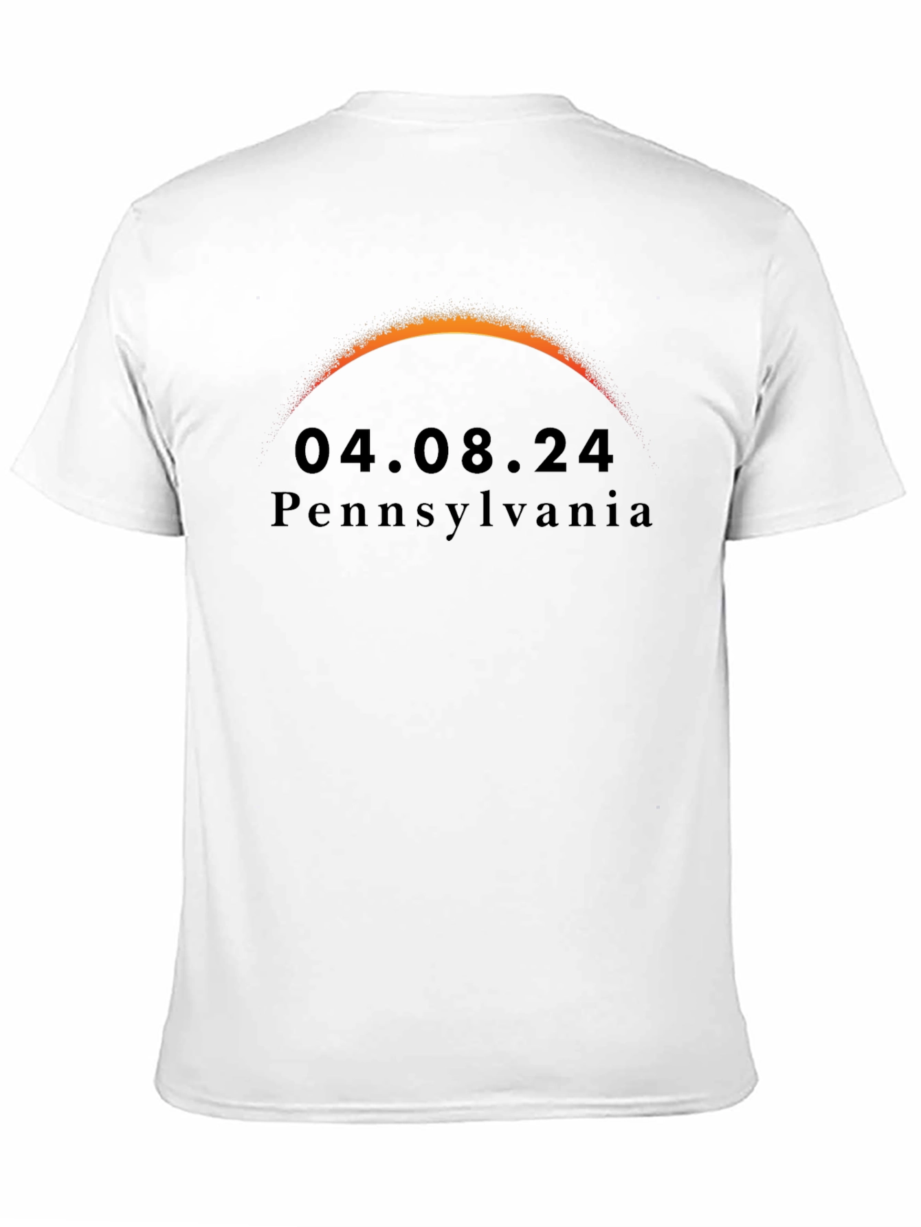 Pennsylvania Eclipse 04.08.24 Black T-Shirt