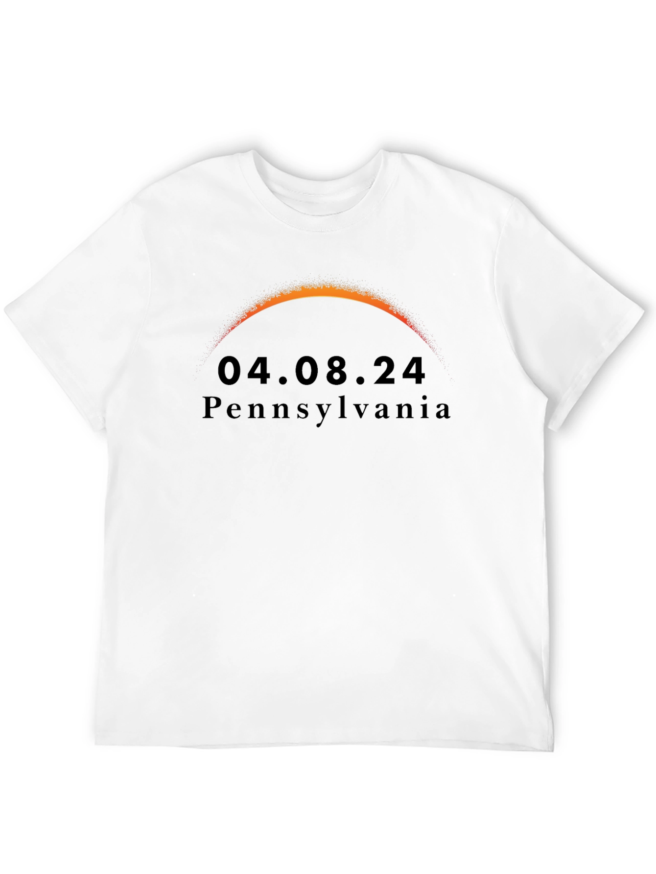 Pennsylvania Eclipse 04.08.24 Black T-Shirt