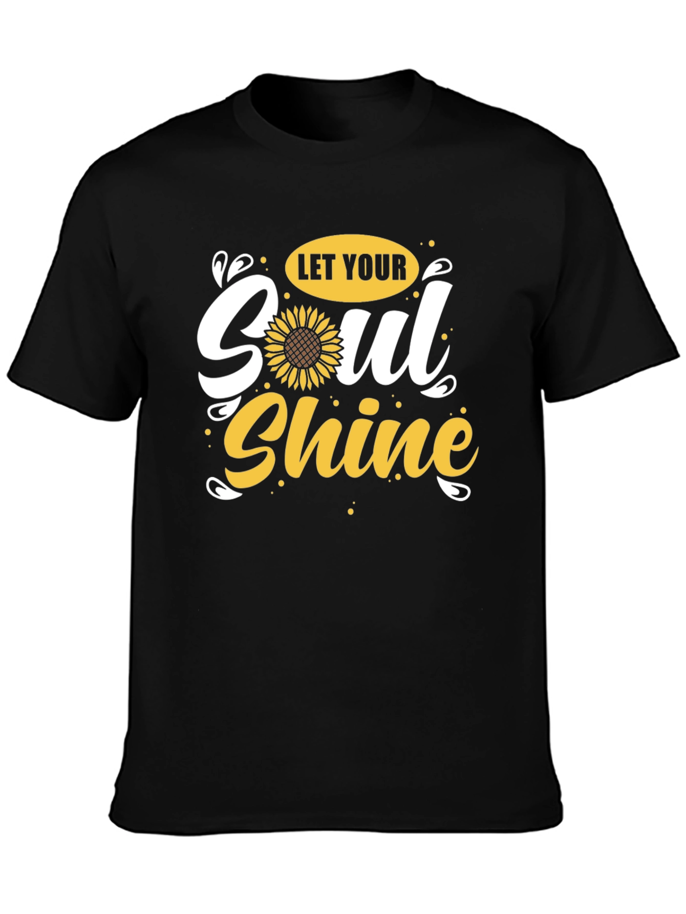 Let Your Soul Shine Sunflower Graphic Tee
