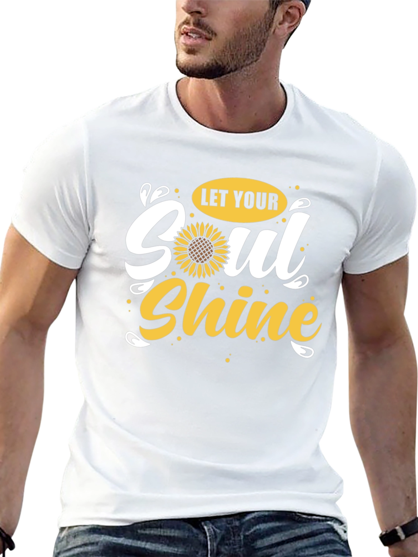 Let Your Soul Shine Sunflower Graphic Tee