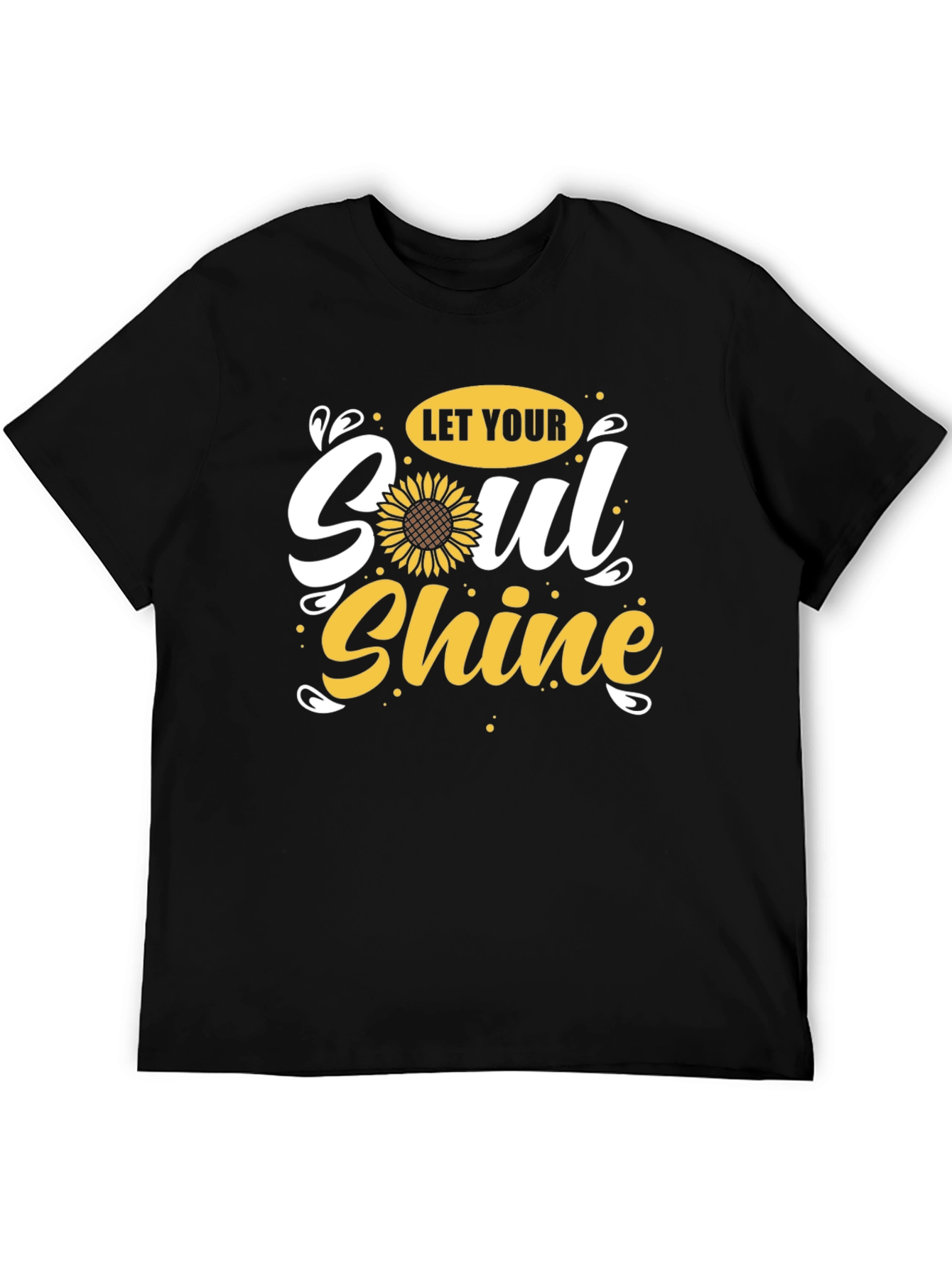 Let Your Soul Shine Sunflower Graphic Tee