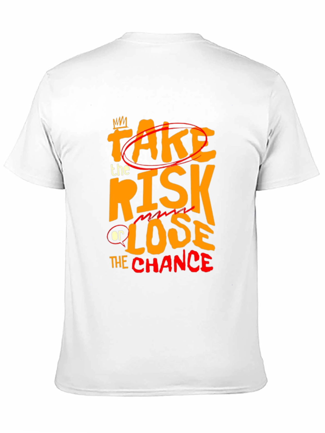 Take the Risk Graphic Tee - Motivational Black T-Shirt