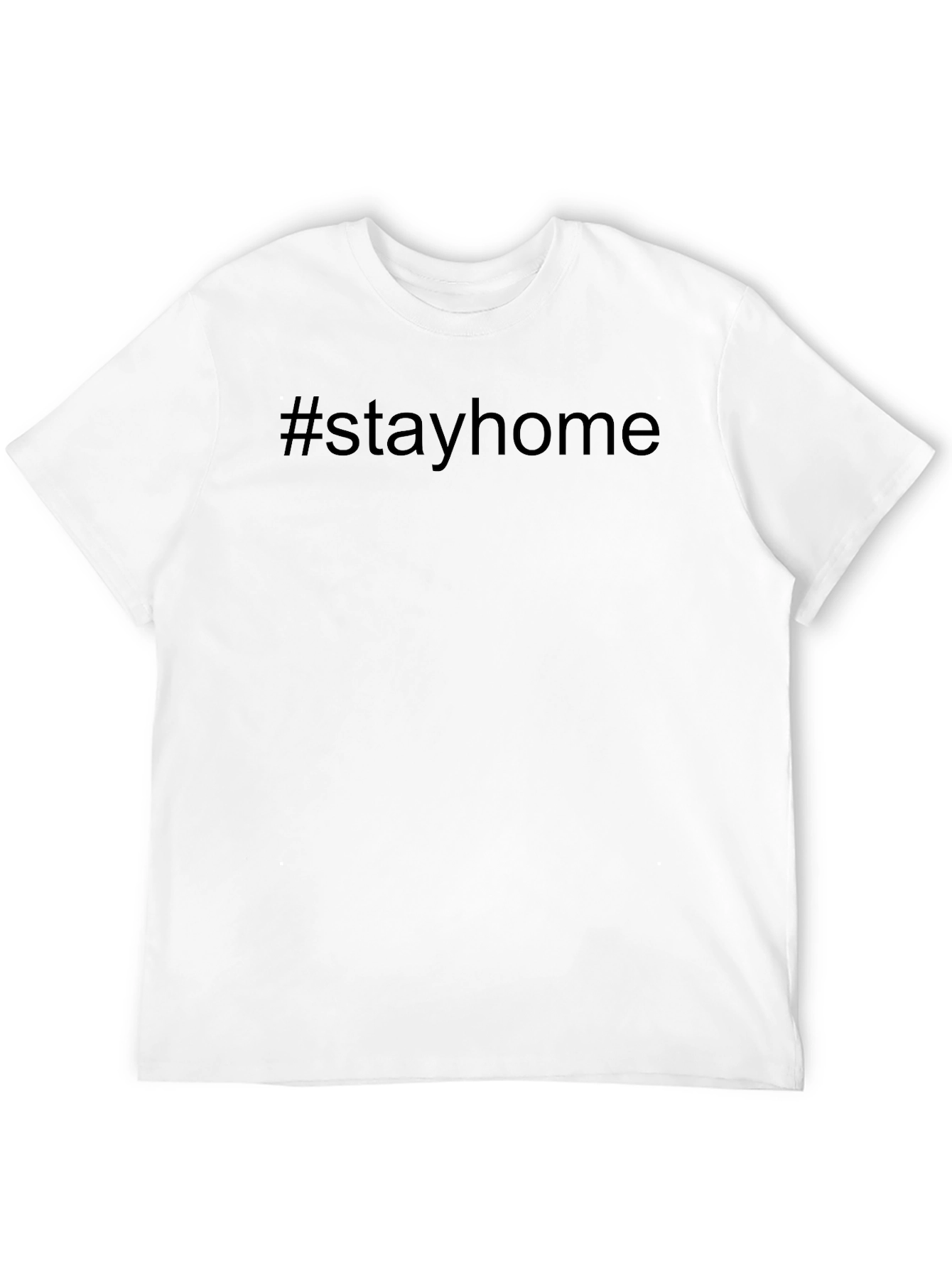 #stayhome Black T-Shirt - Trendy Quarantine Style
