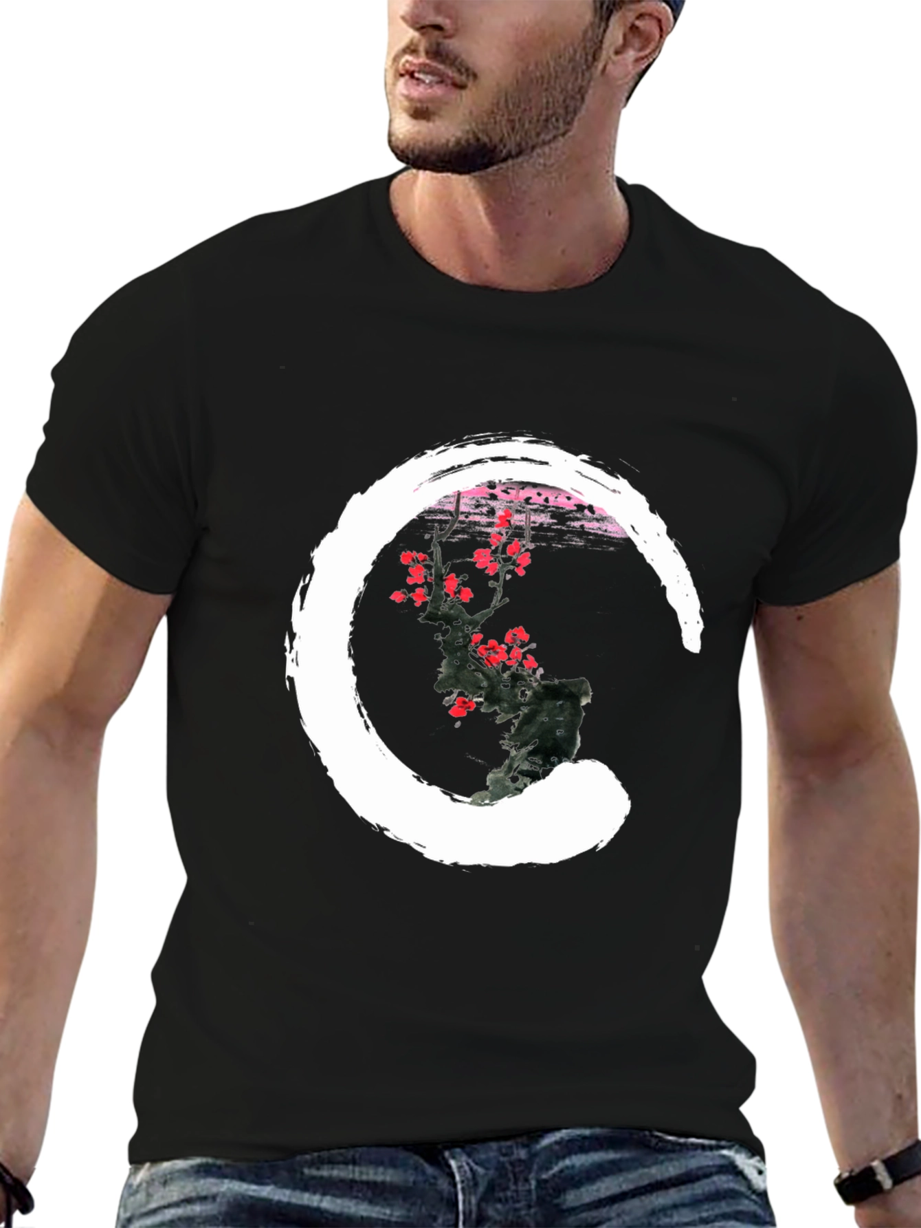 Zen Circle Blossom Graphic Tee