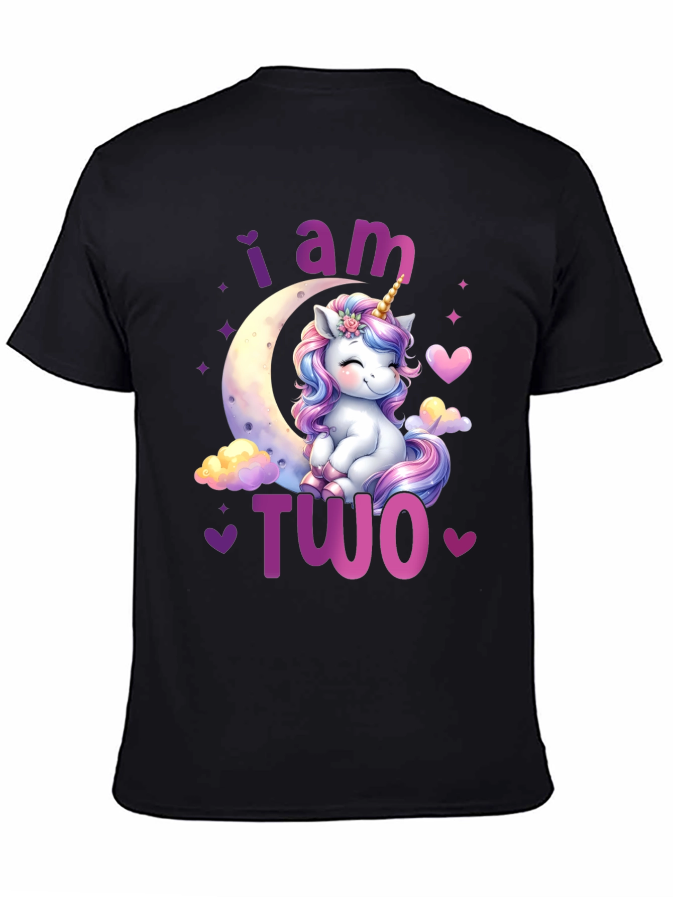 I am Two Unicorn Birthday T-Shirt