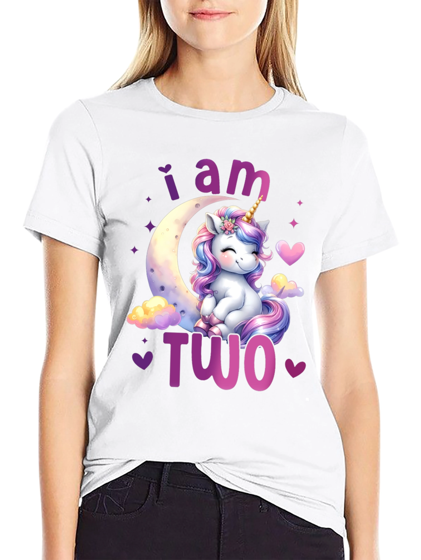 I am Two Unicorn Birthday T-Shirt