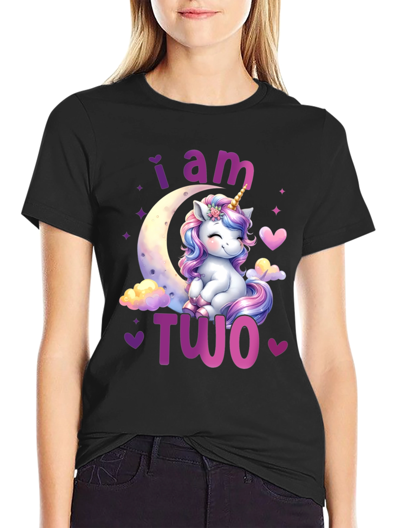 I am Two Unicorn Birthday T-Shirt