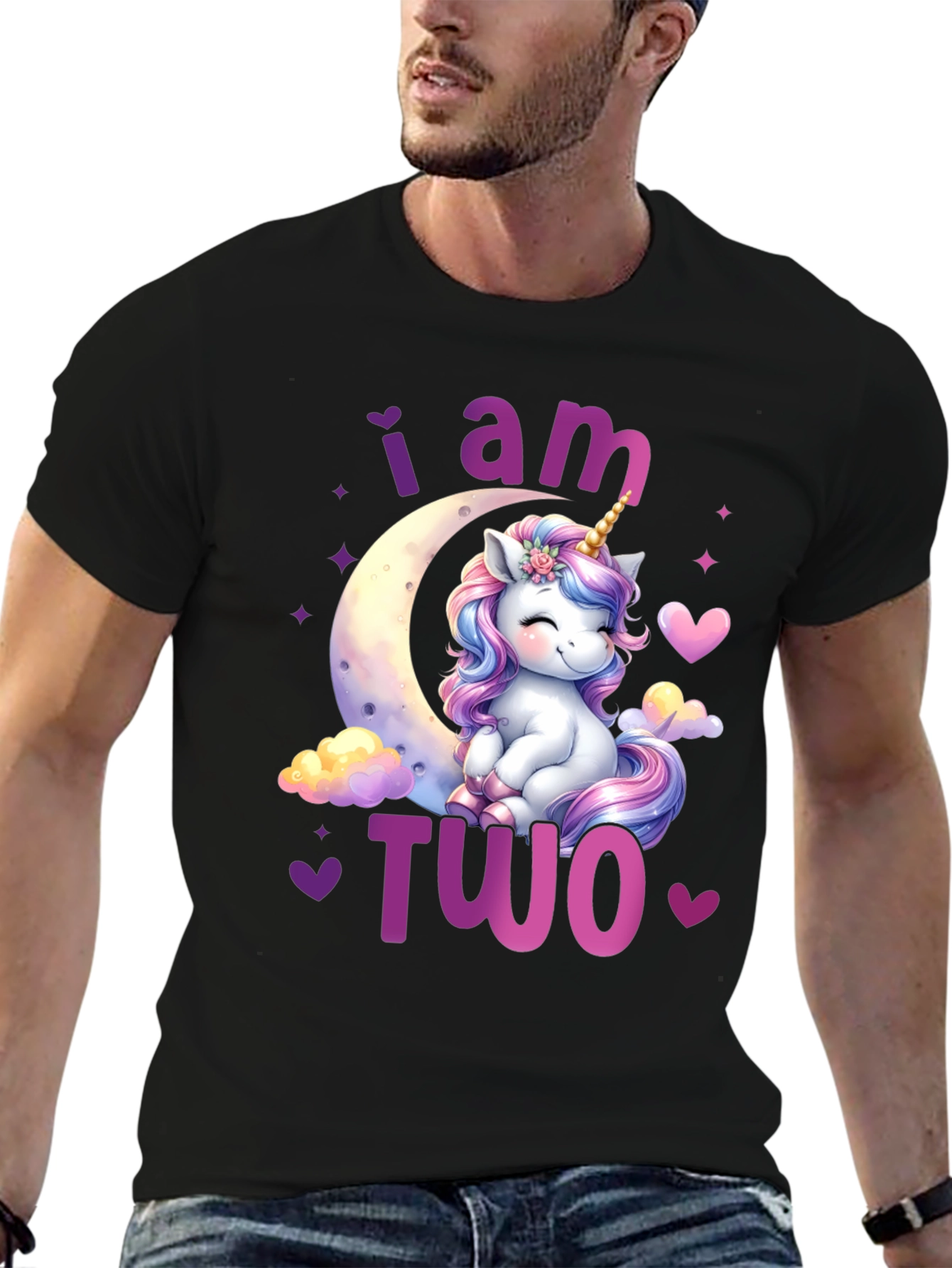 I am Two Unicorn Birthday T-Shirt
