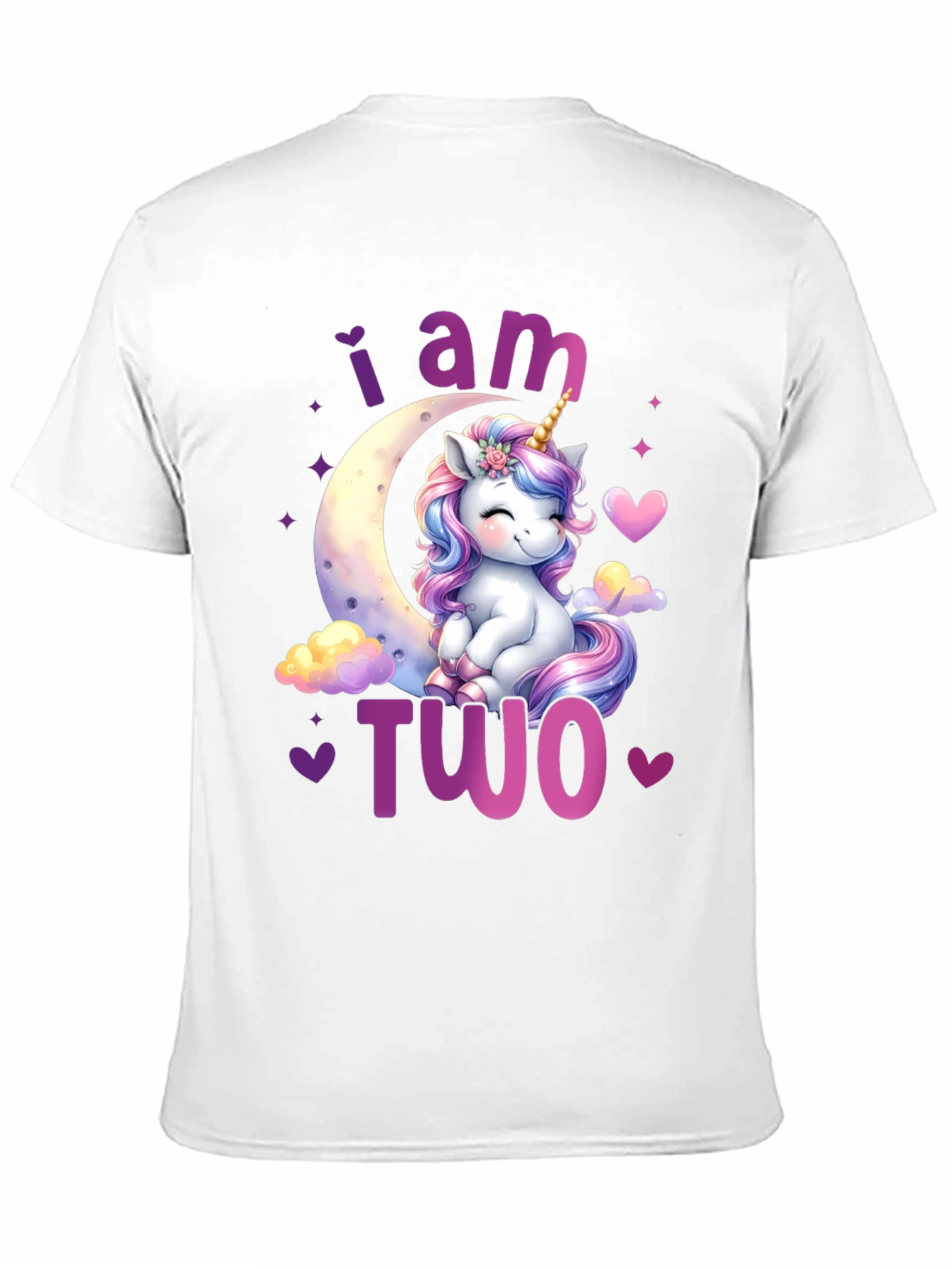 I am Two Unicorn Birthday T-Shirt