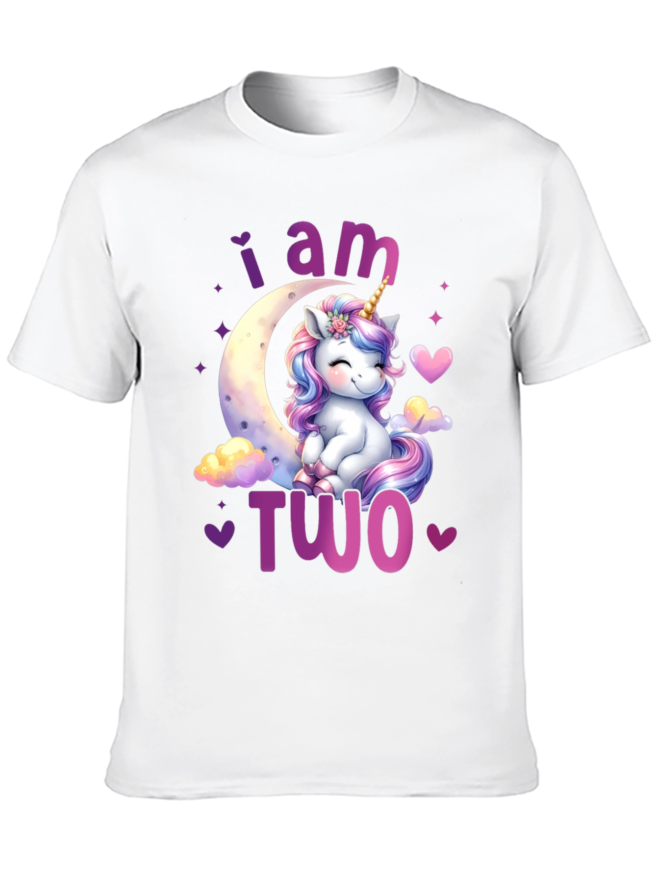 I am Two Unicorn Birthday T-Shirt