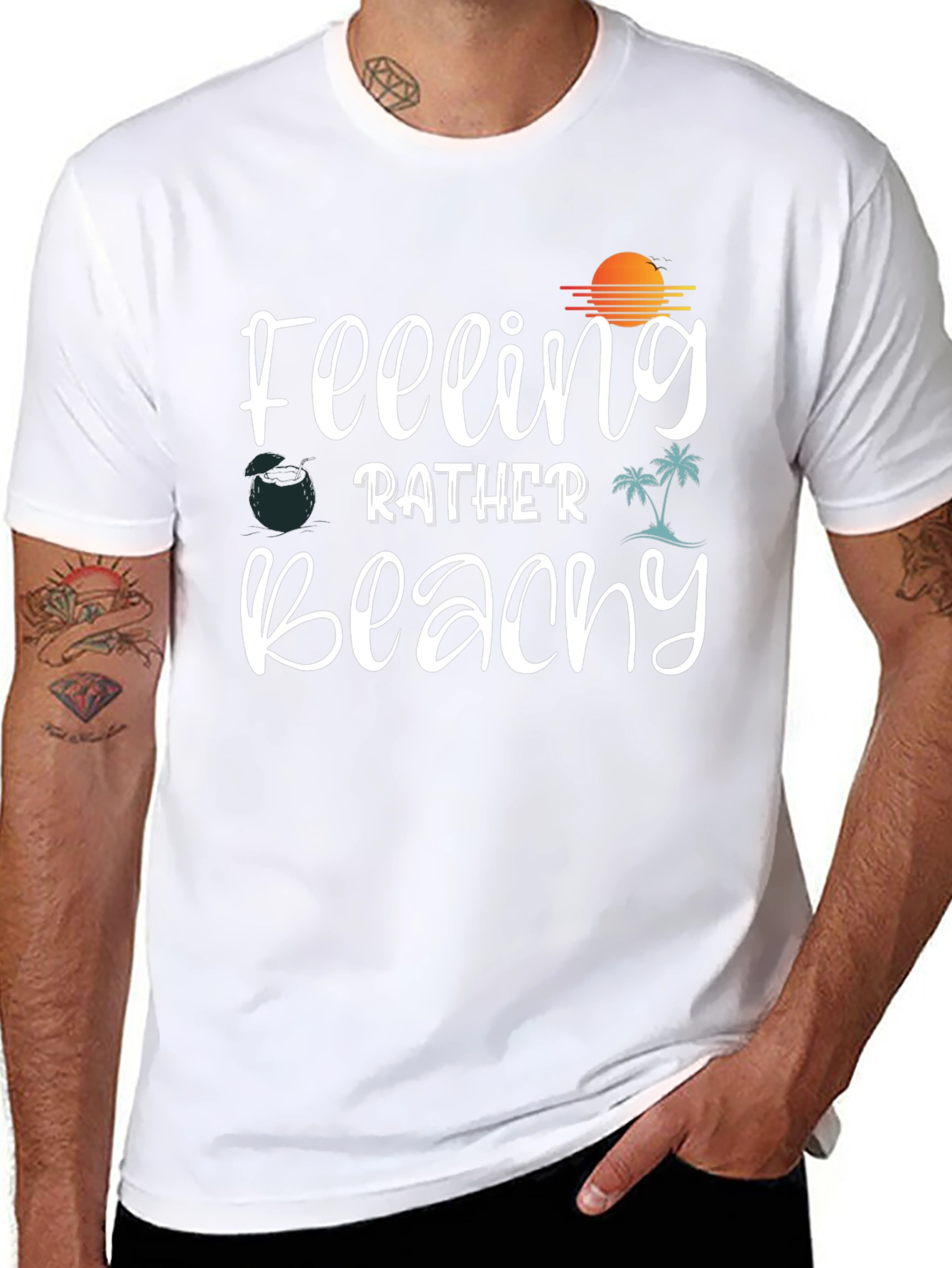 Feeling Beachy Graphic Tee - Summer Vibes T-Shirt