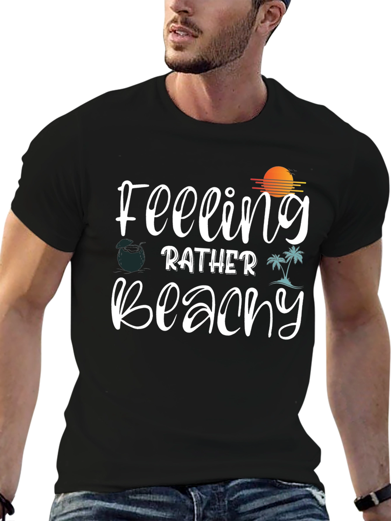 Feeling Beachy Graphic Tee - Summer Vibes T-Shirt