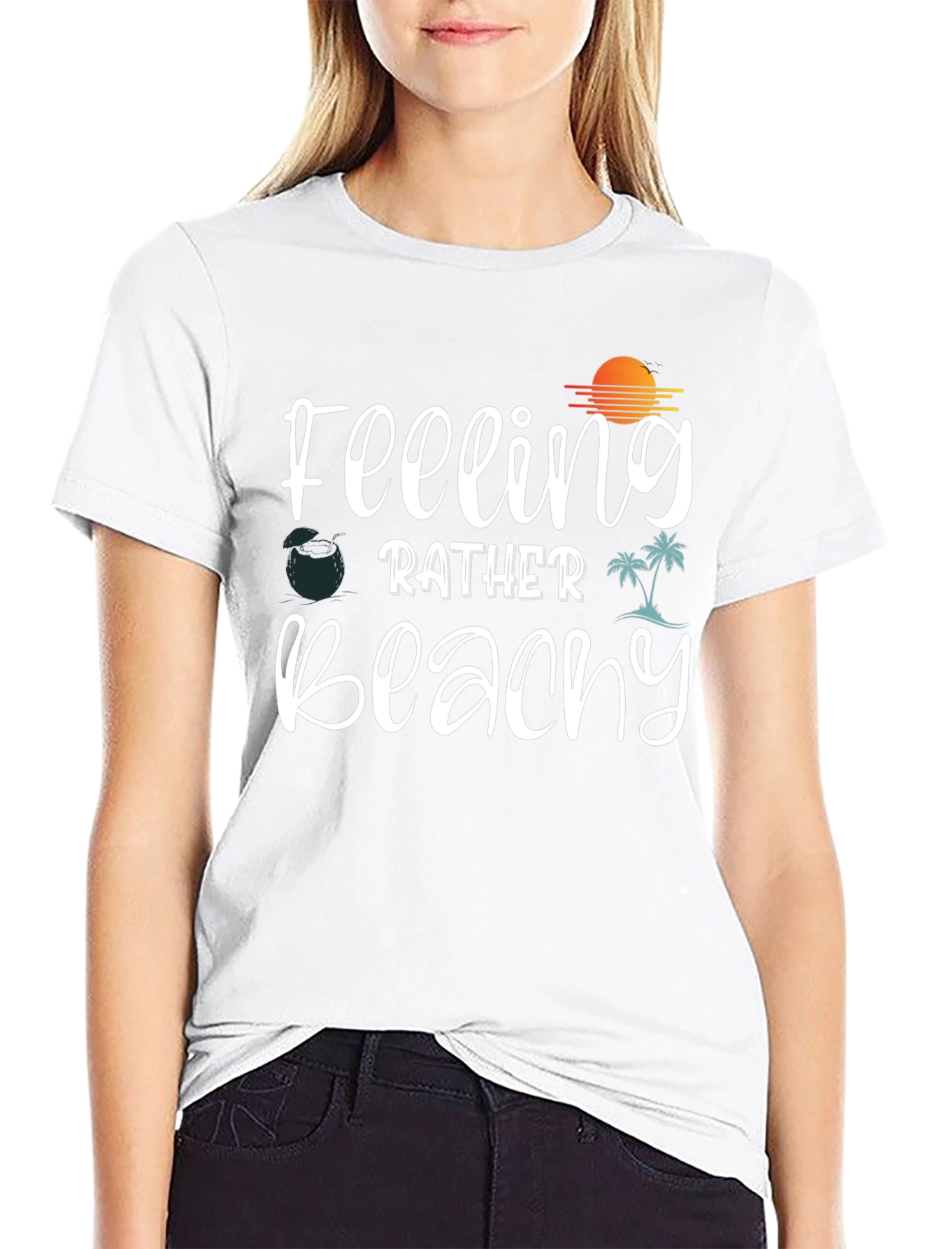 Feeling Beachy Graphic Tee - Summer Vibes T-Shirt