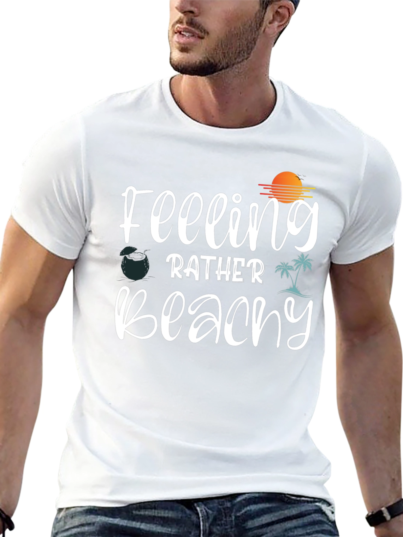 Feeling Beachy Graphic Tee - Summer Vibes T-Shirt
