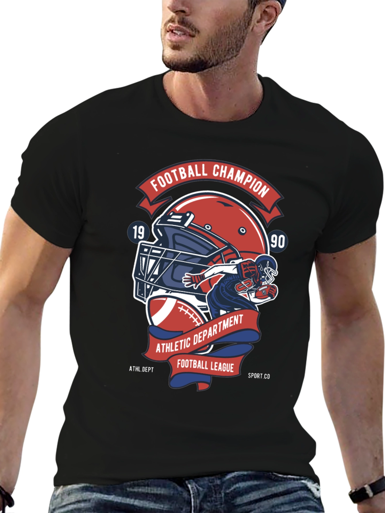 Football Champion Graphic T-Shirt