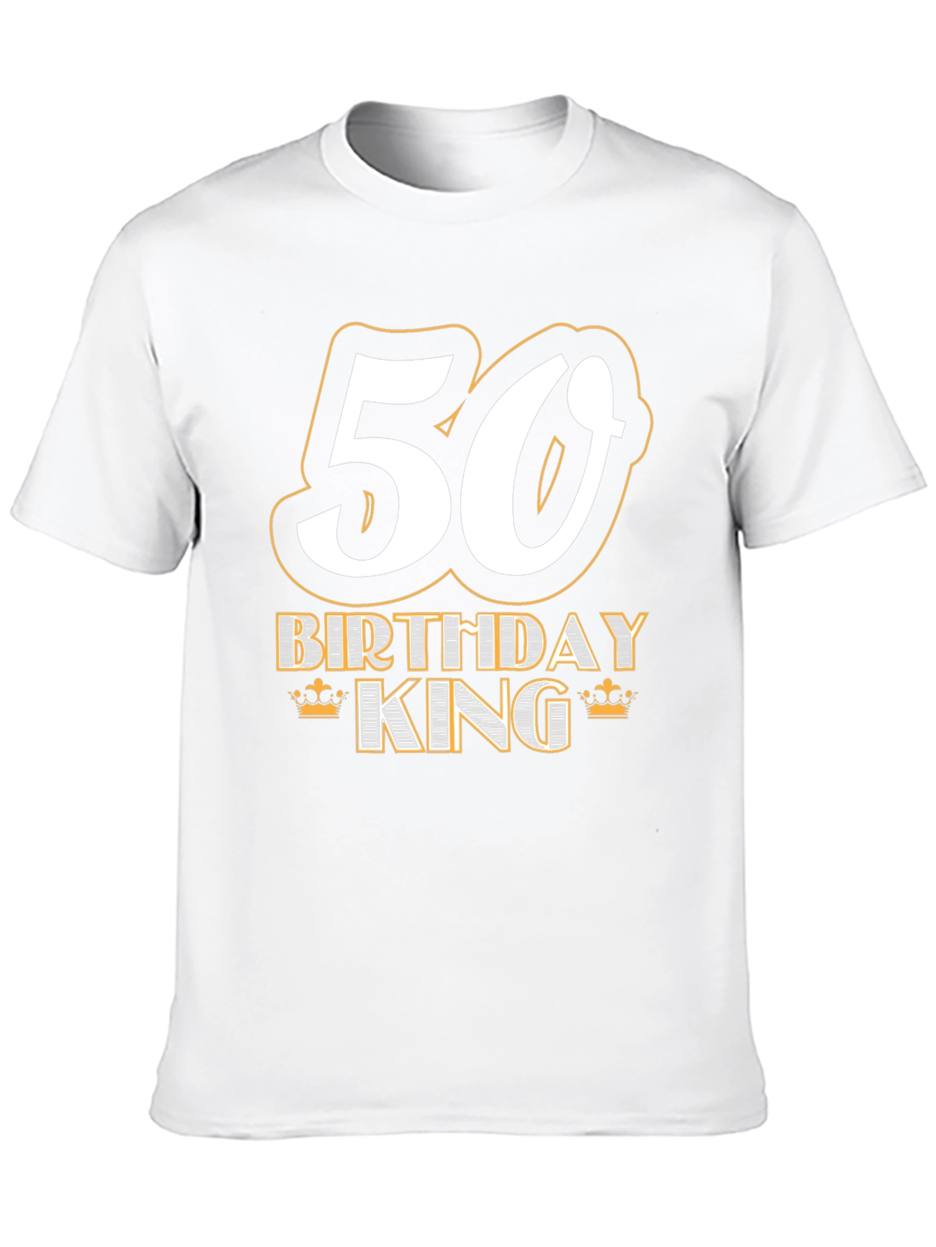 50th Birthday King T-Shirt - Black