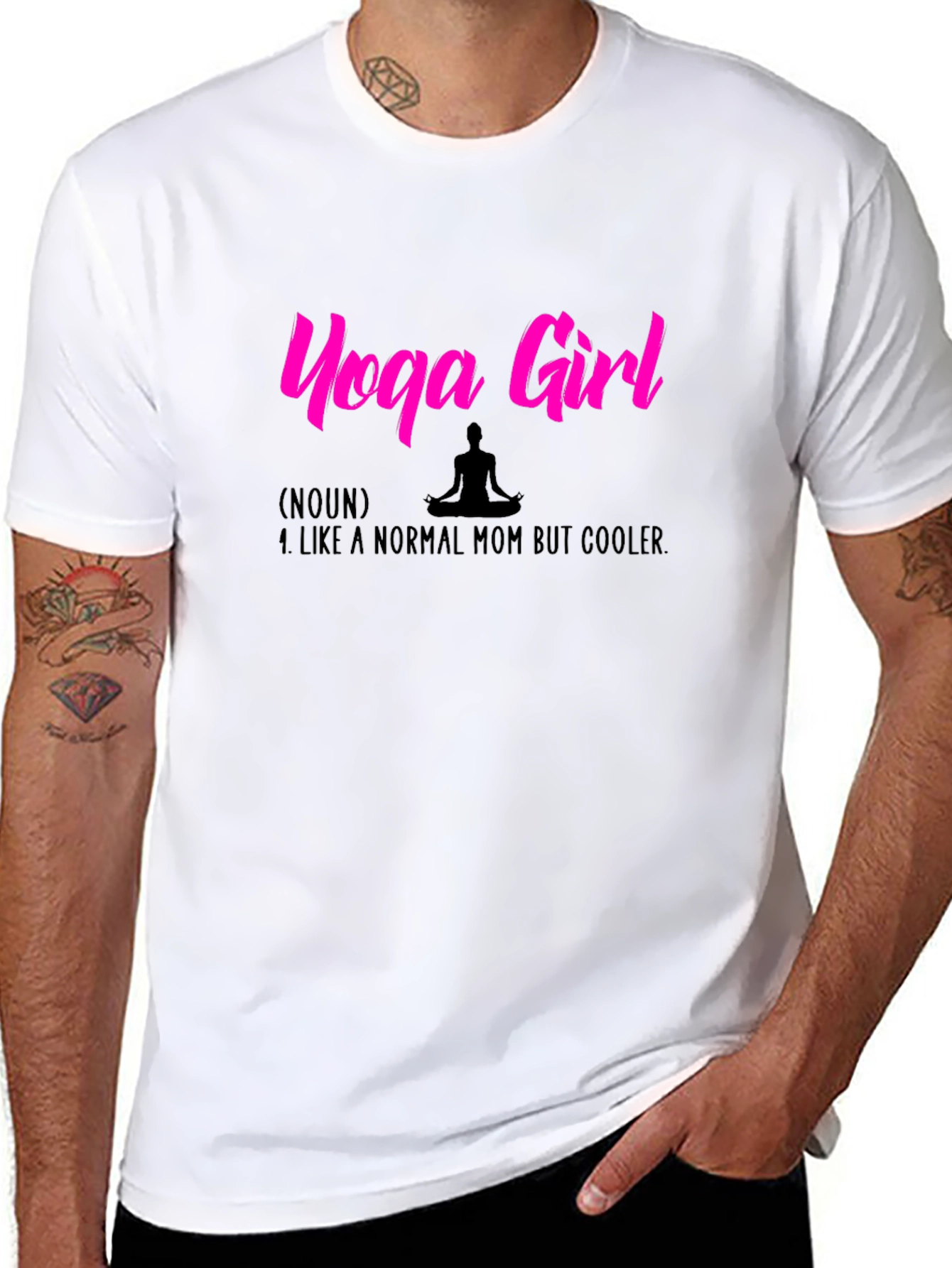 Yoga Girl Graphic Tee - Cooler Mom Definition
