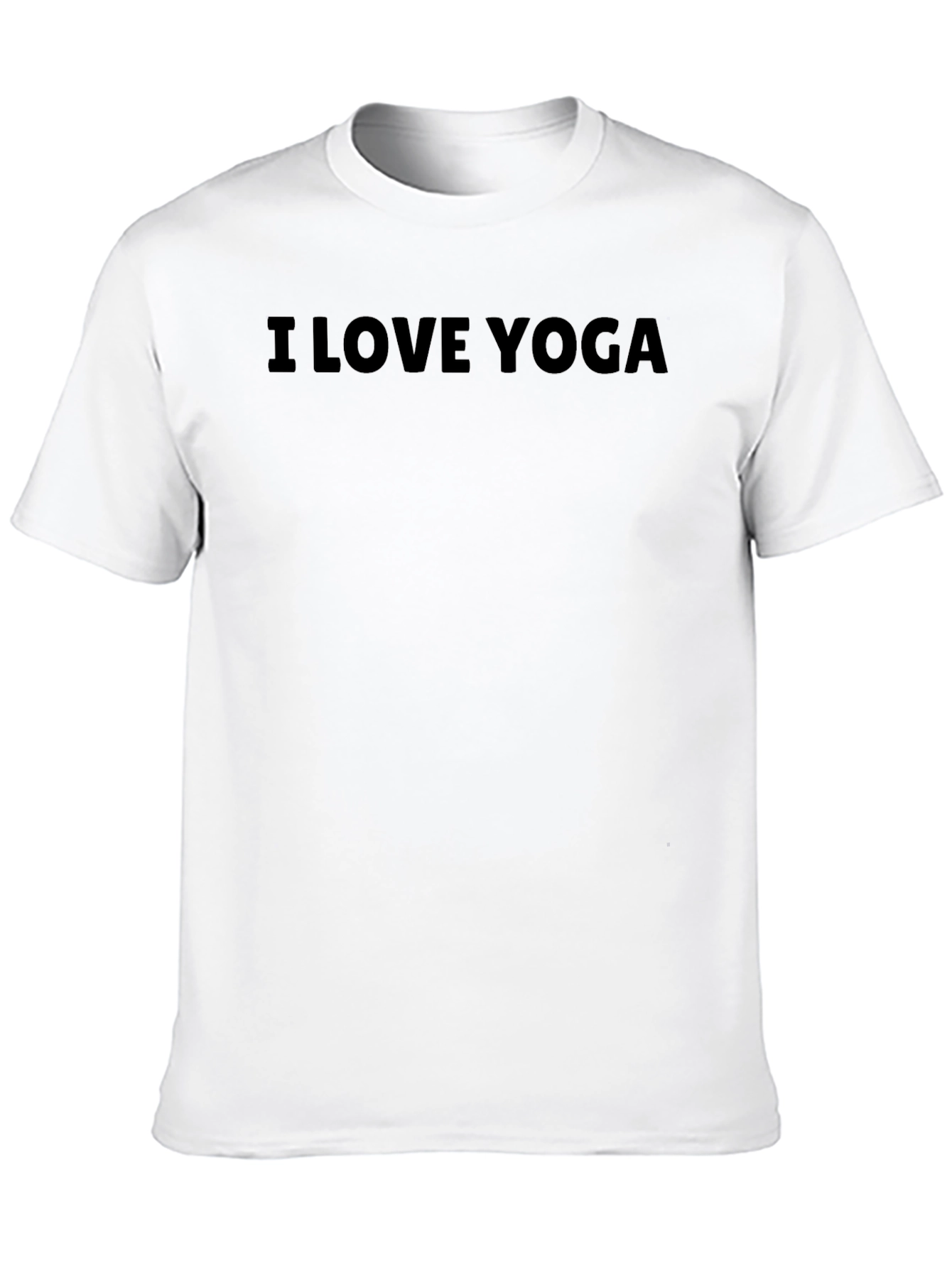 I Love Yoga - Mens Black Graphic Tee