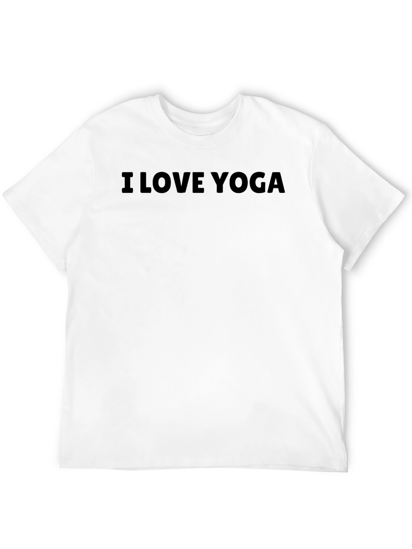 I Love Yoga - Mens Black Graphic Tee