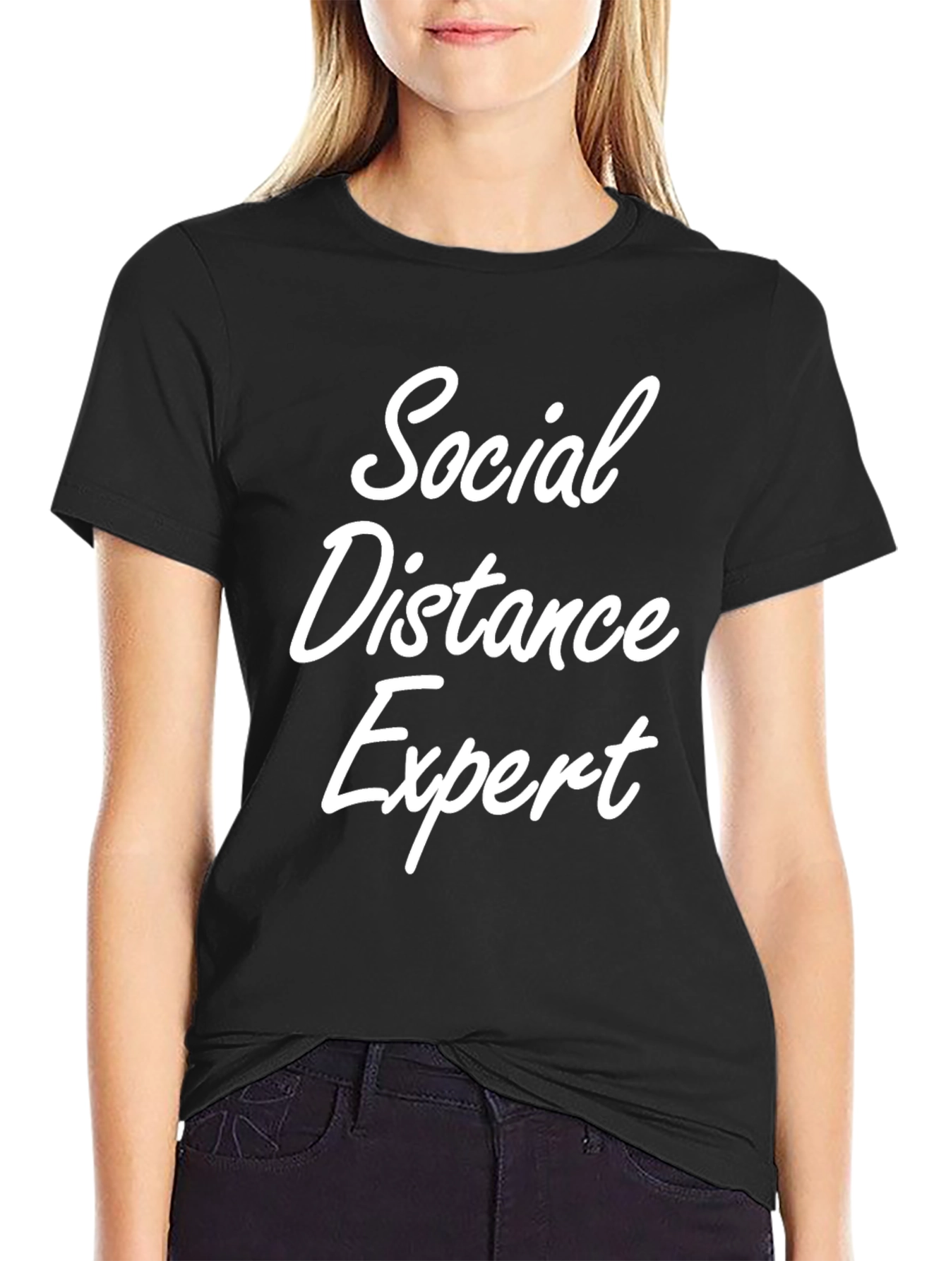 Social Distance Expert Tee - Funny Novelty T-Shirt