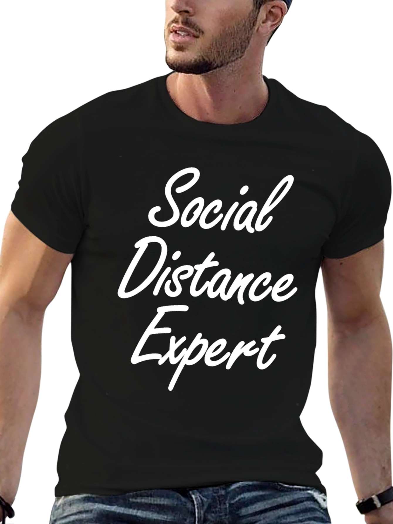 Social Distance Expert Tee - Funny Novelty T-Shirt