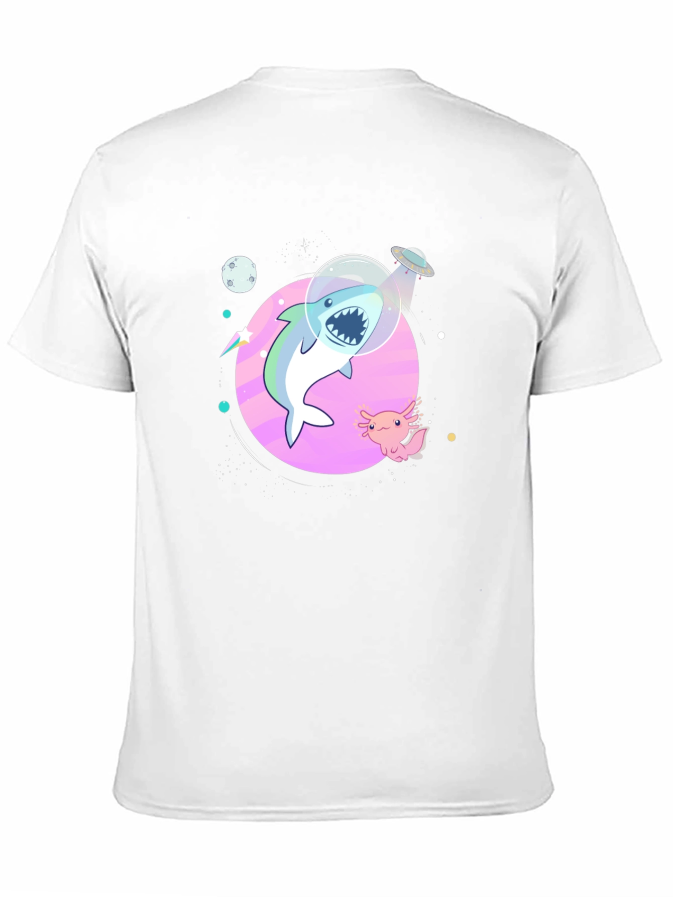 Shark in Space T-Shirt - Cool Graphic Tee